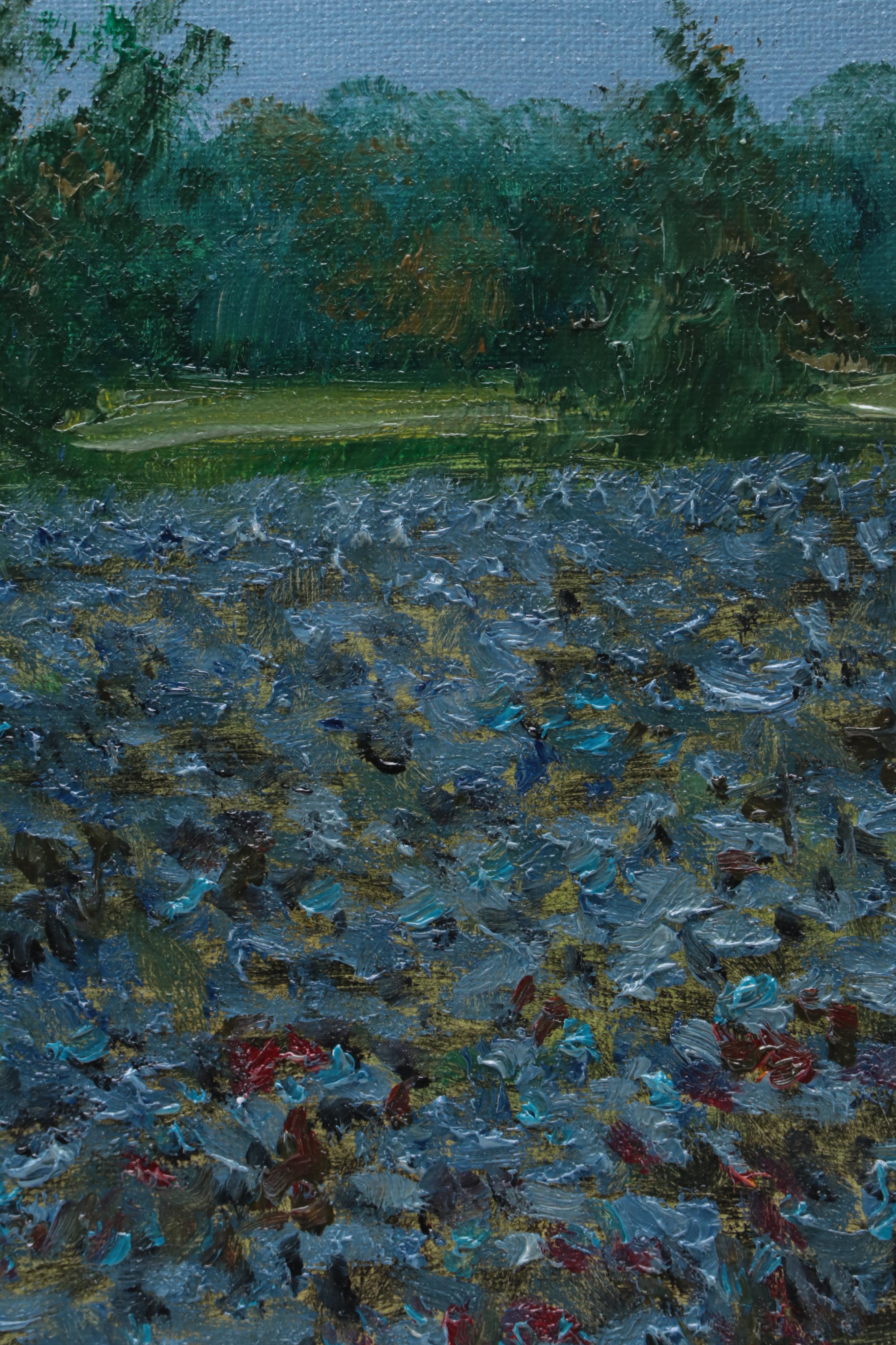 Garncarek Aleksander Landscape Oil Painting "Kwitnące Pole," 2022