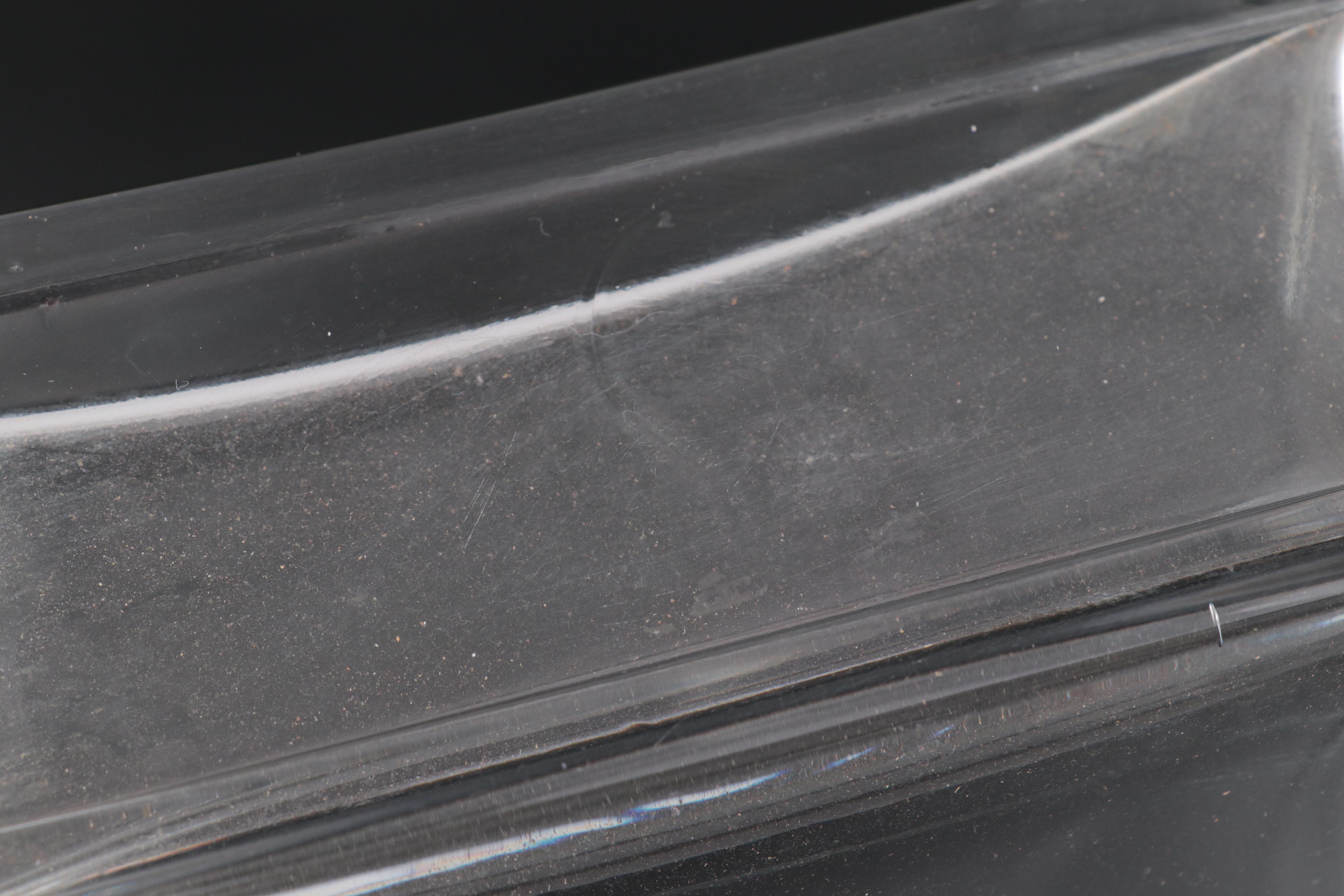 Polish and Other Rectangular Clear Glass Vase