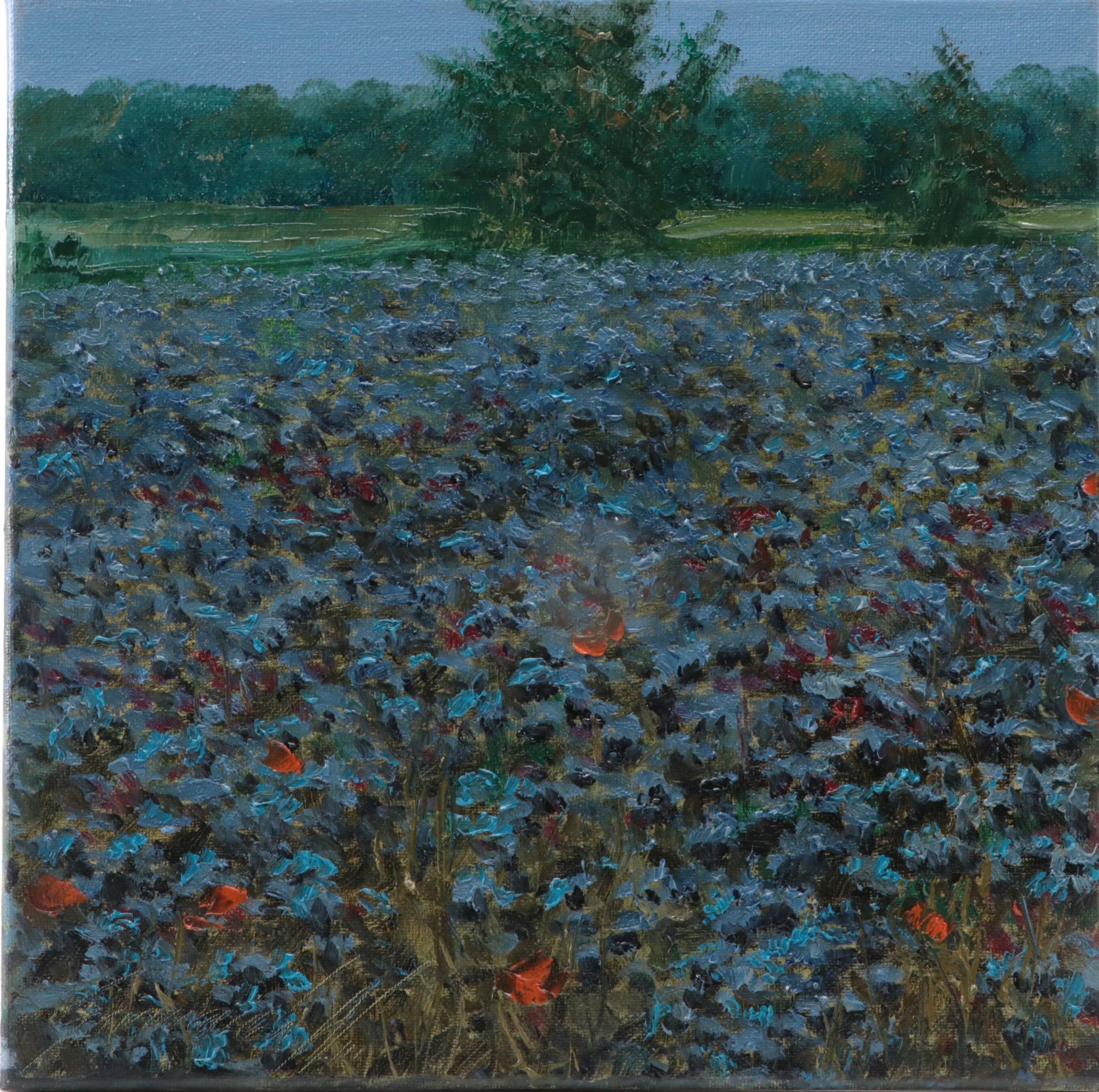 Garncarek Aleksander Landscape Oil Painting "Kwitnące Pole," 2022