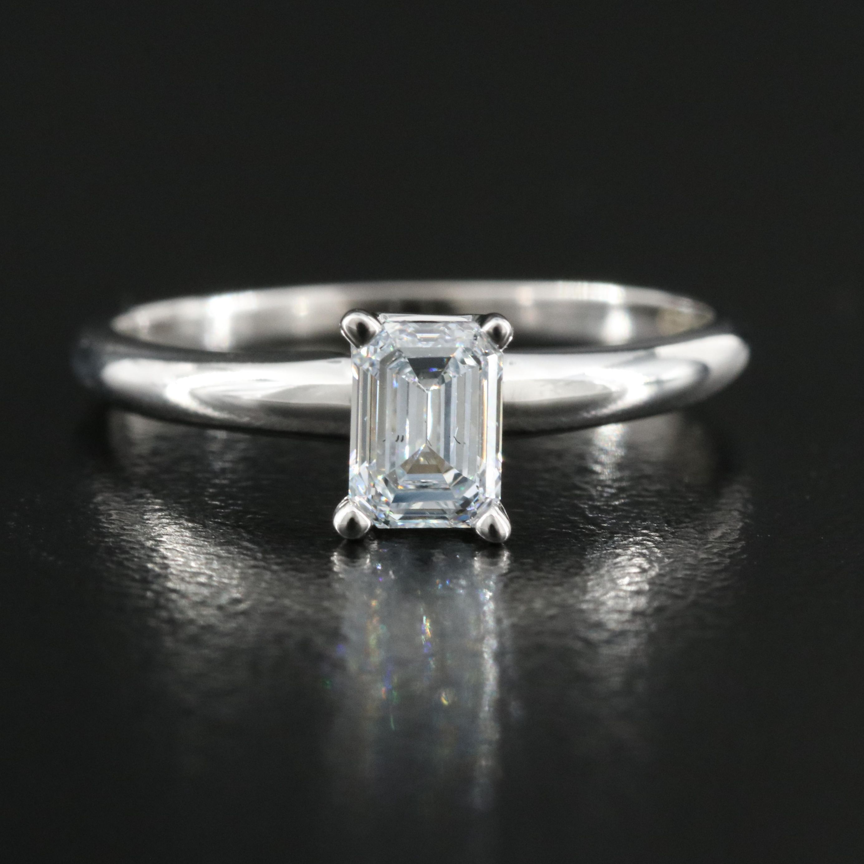 14K 0.66 CT Lab Grown Diamond Solitaire Ring