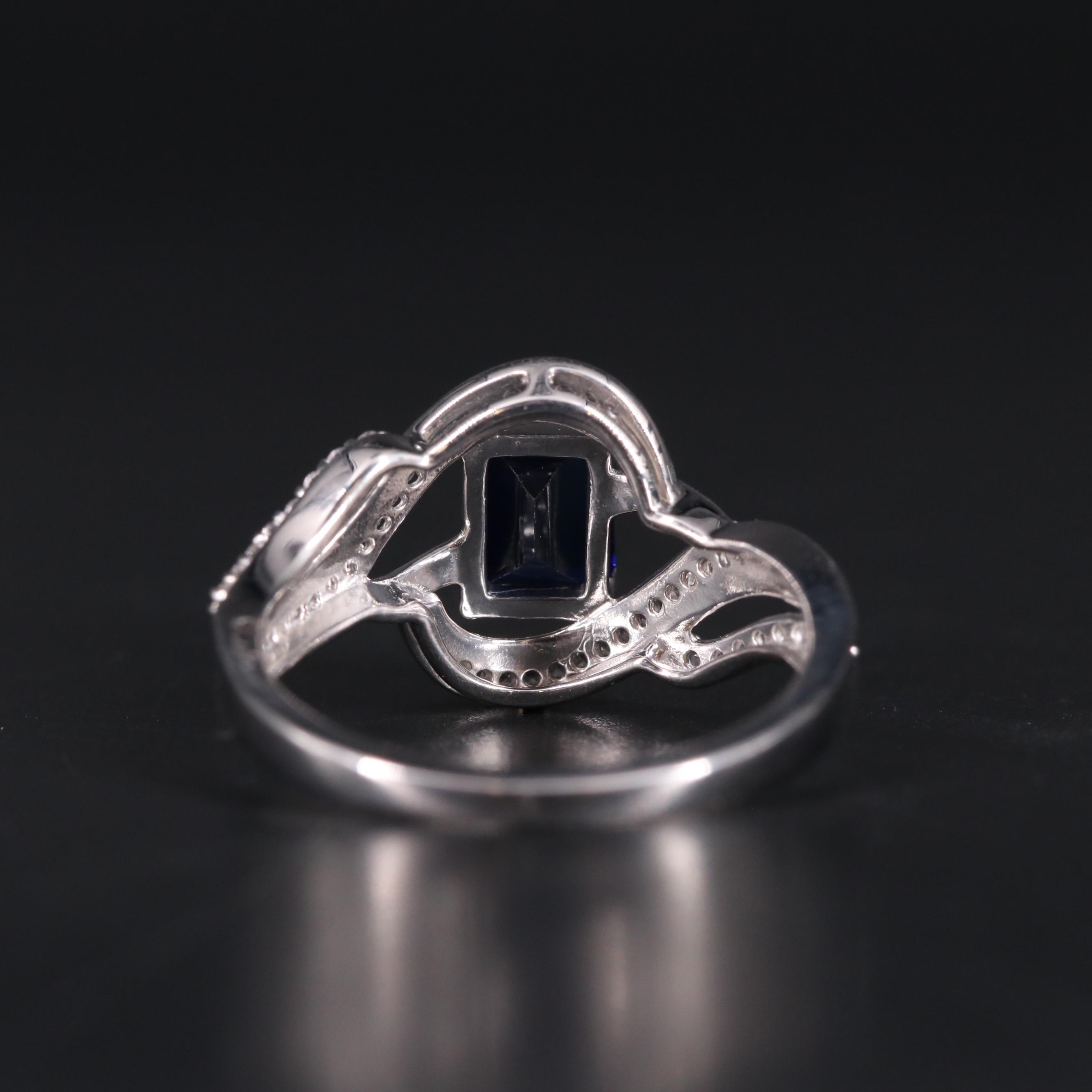 Sterling Silver Sapphire Ring