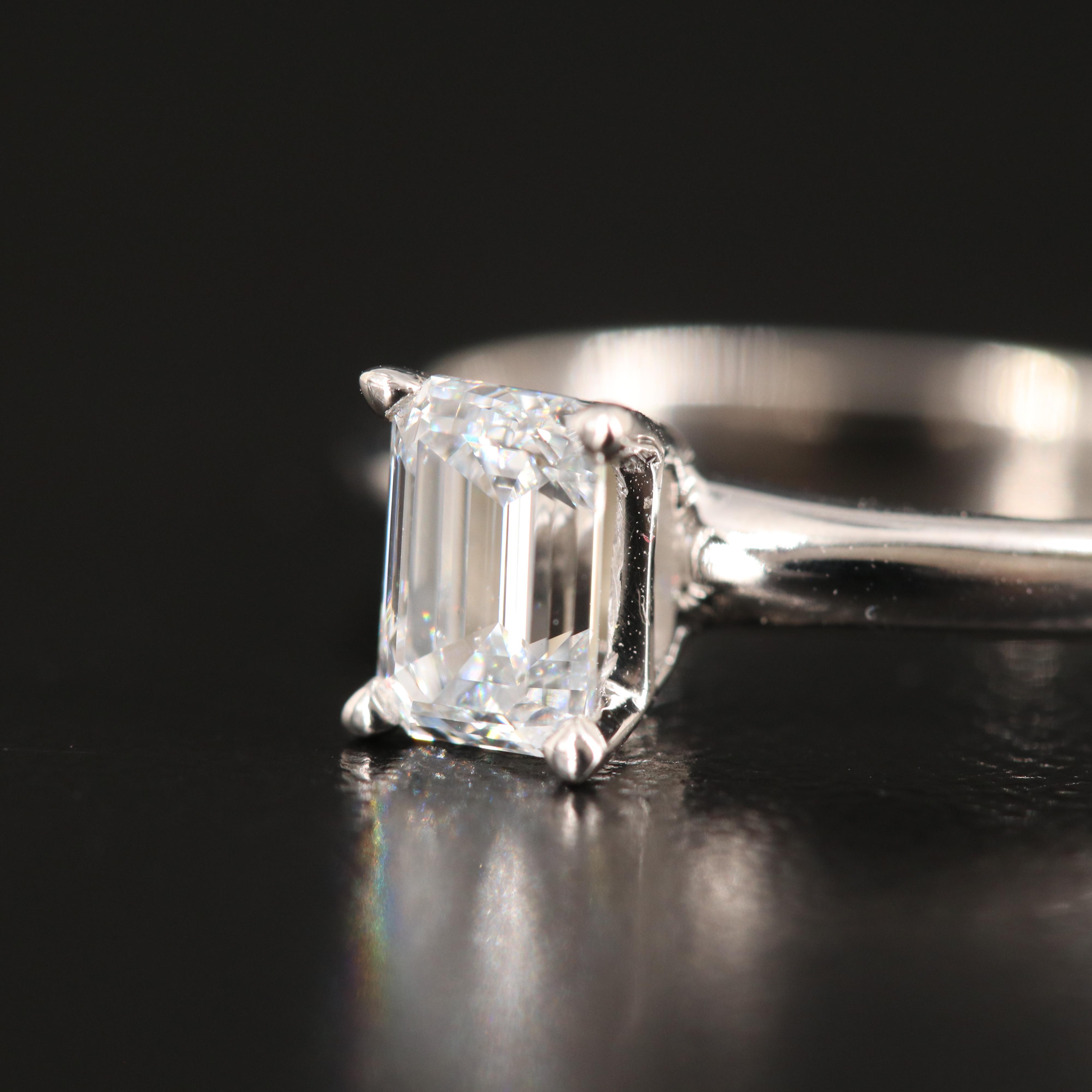 14K 0.69 CT Lab Grown Diamond Solitaire Ring