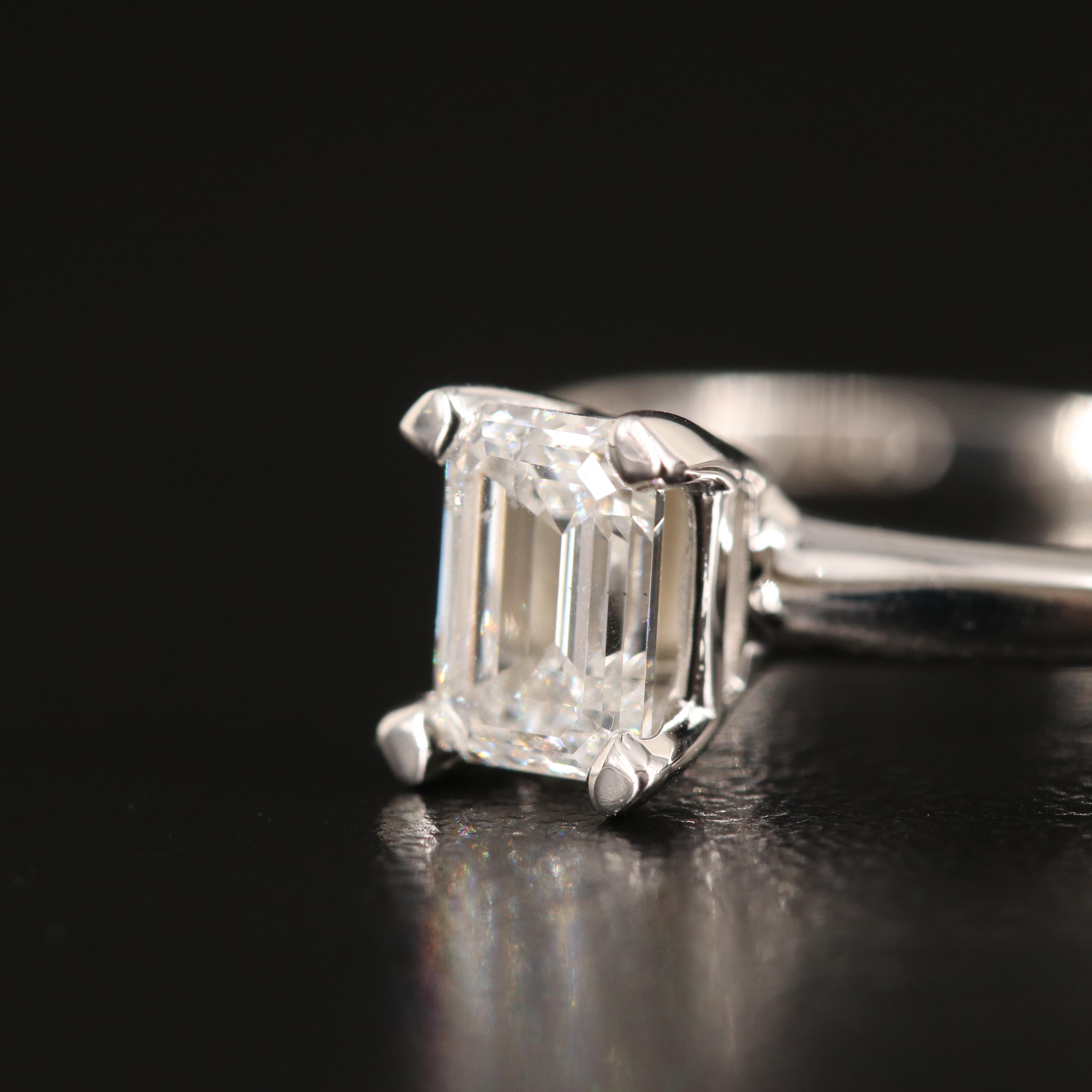 14K 0.60 CT Lab Grown Diamond Solitaire Ring