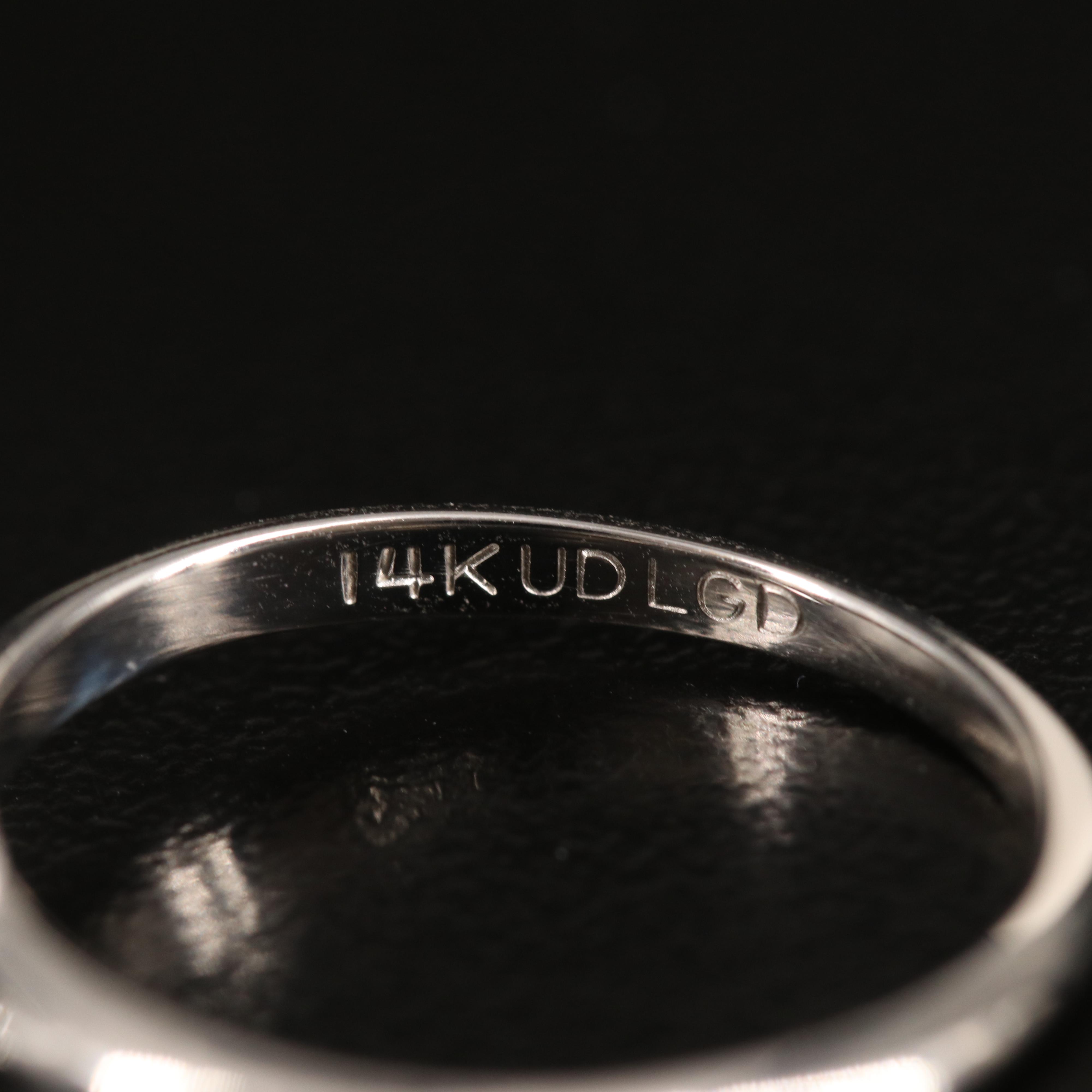 14K 0.60 CT Lab Grown Diamond Solitaire Ring