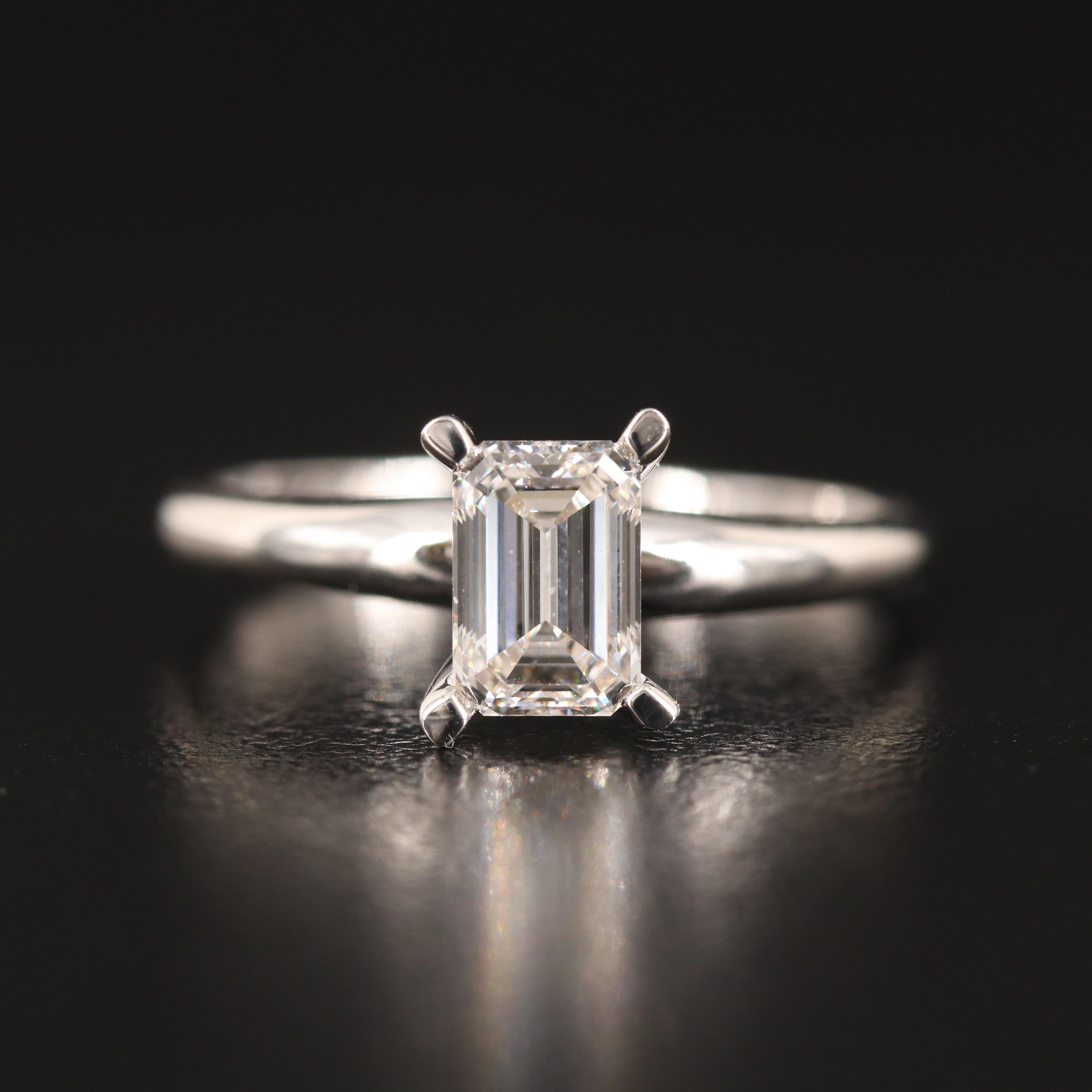 14K 0.76 CT Lab Grown Diamond Solitaire Ring