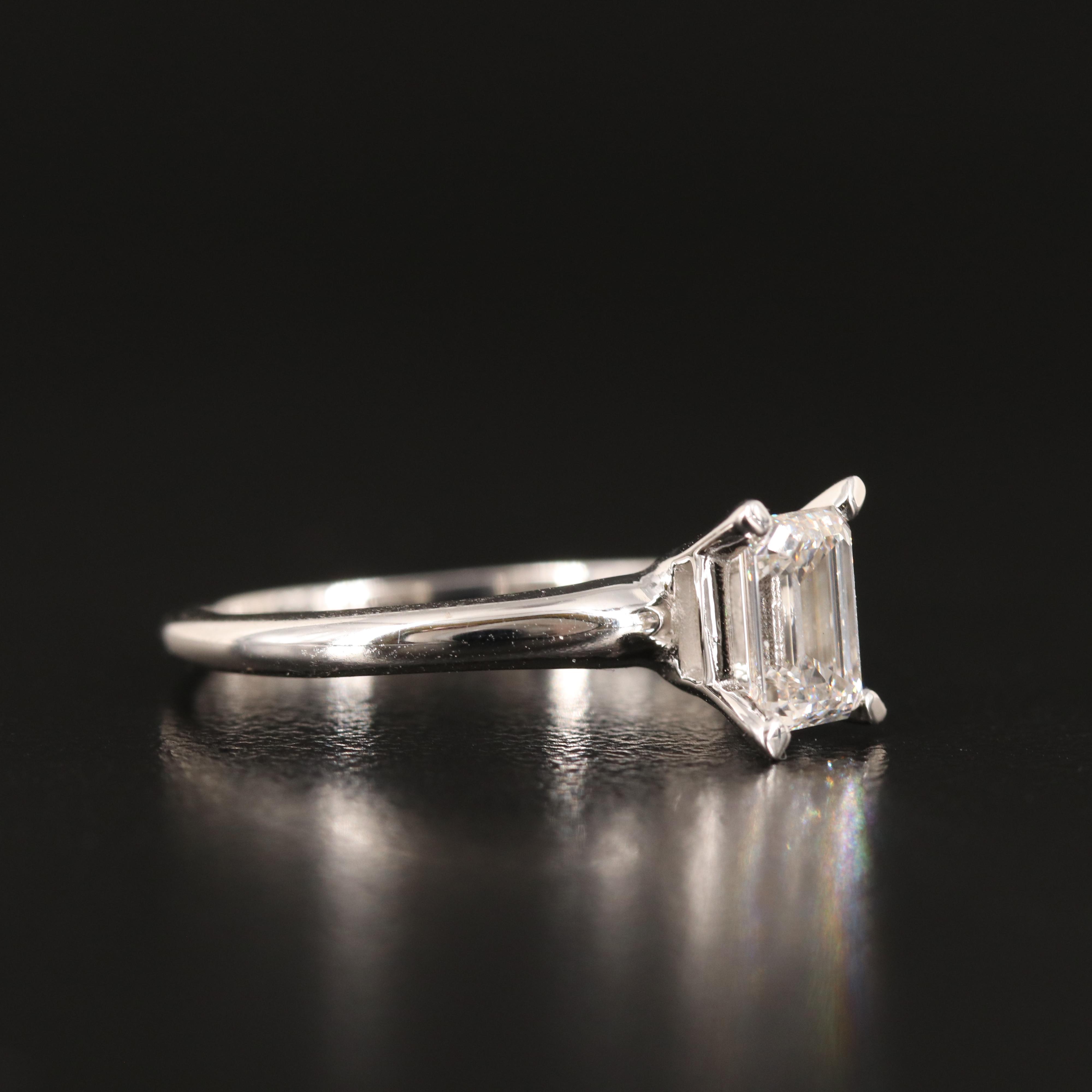 14K 0.76 CT Lab Grown Diamond Solitaire Ring