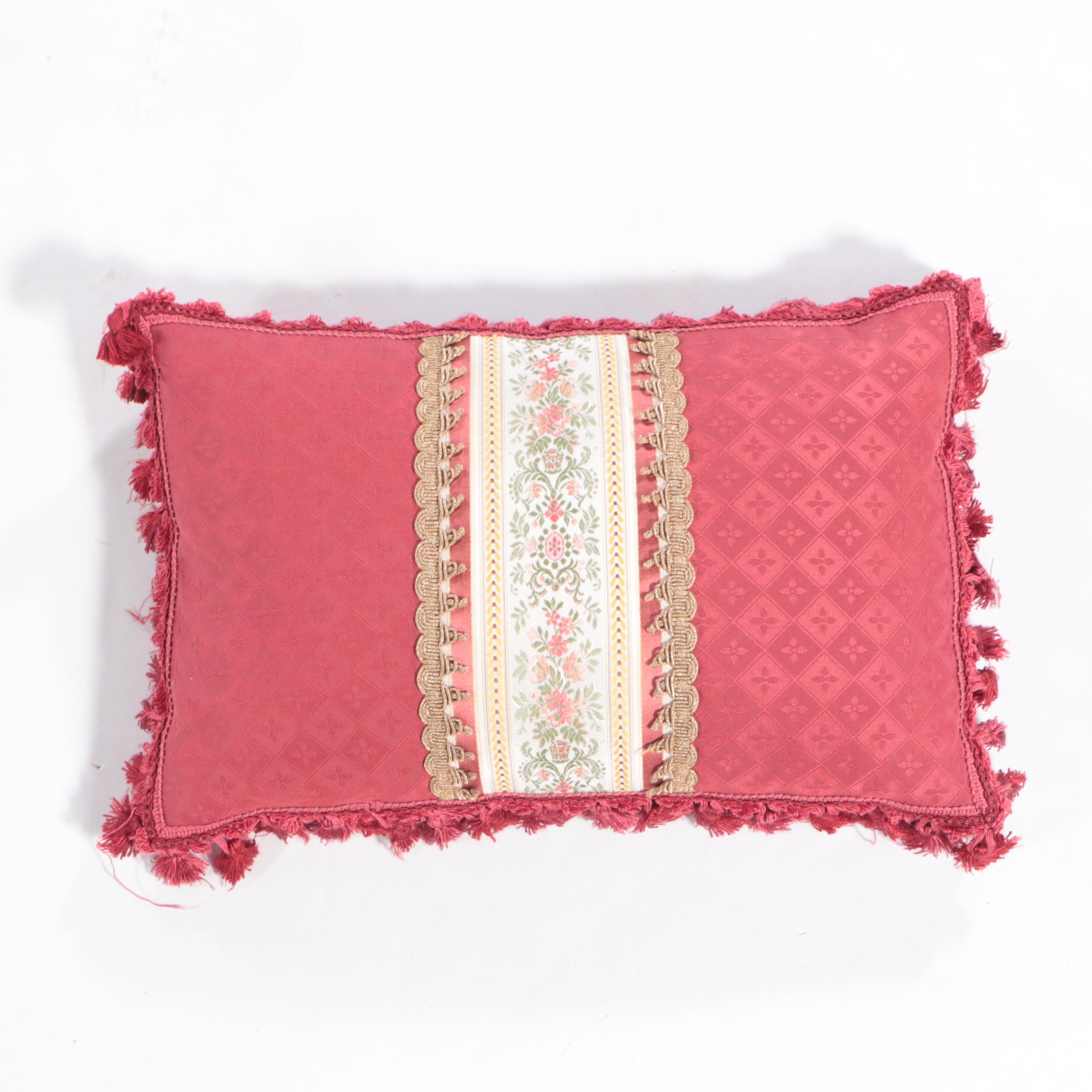 Custom Made Chintz Pinch Pleat Drapery Panels and Valance with Bed Linens