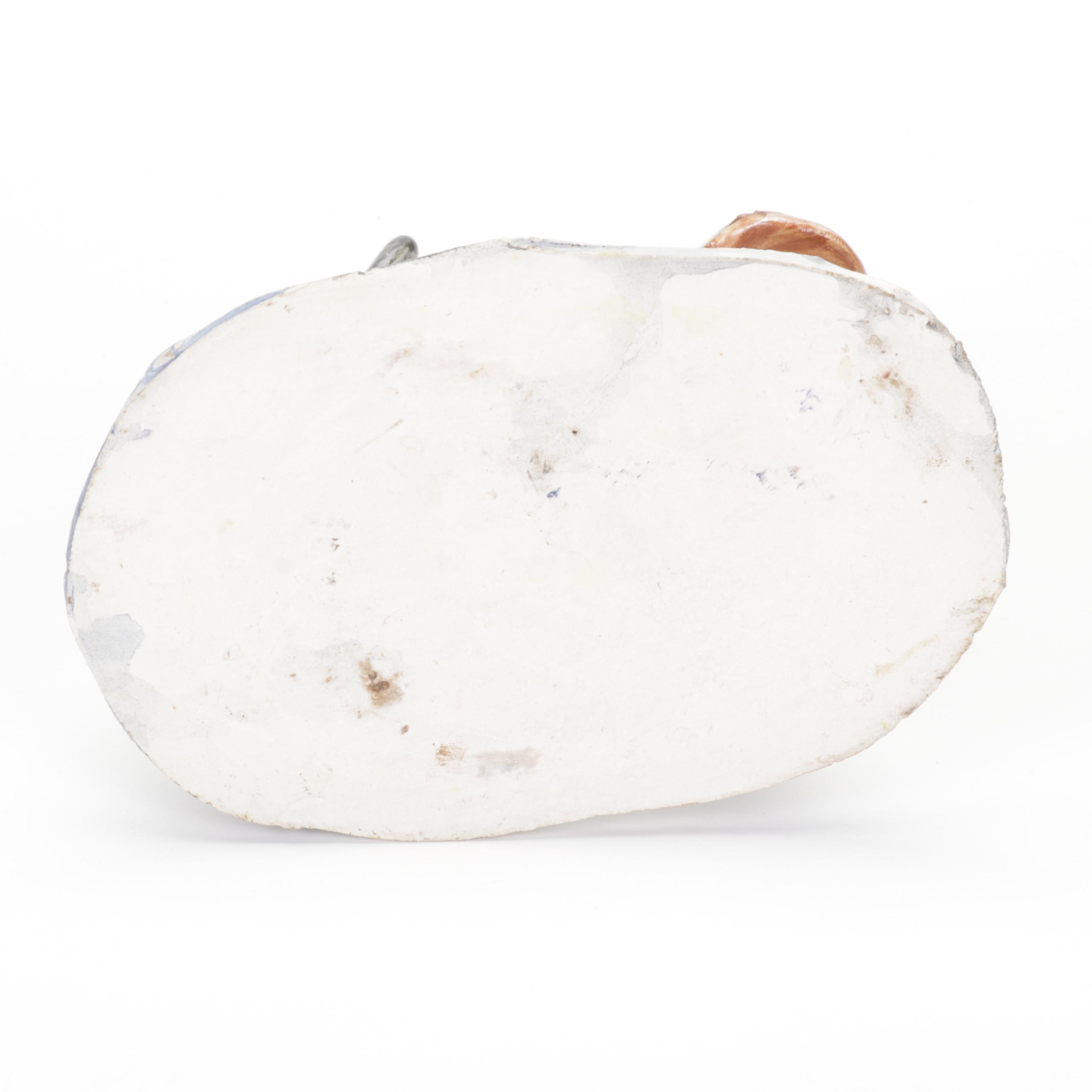 Giovanni Duso Hand-Painted Porcelain Astronomer Sculpture, Late 20th Century