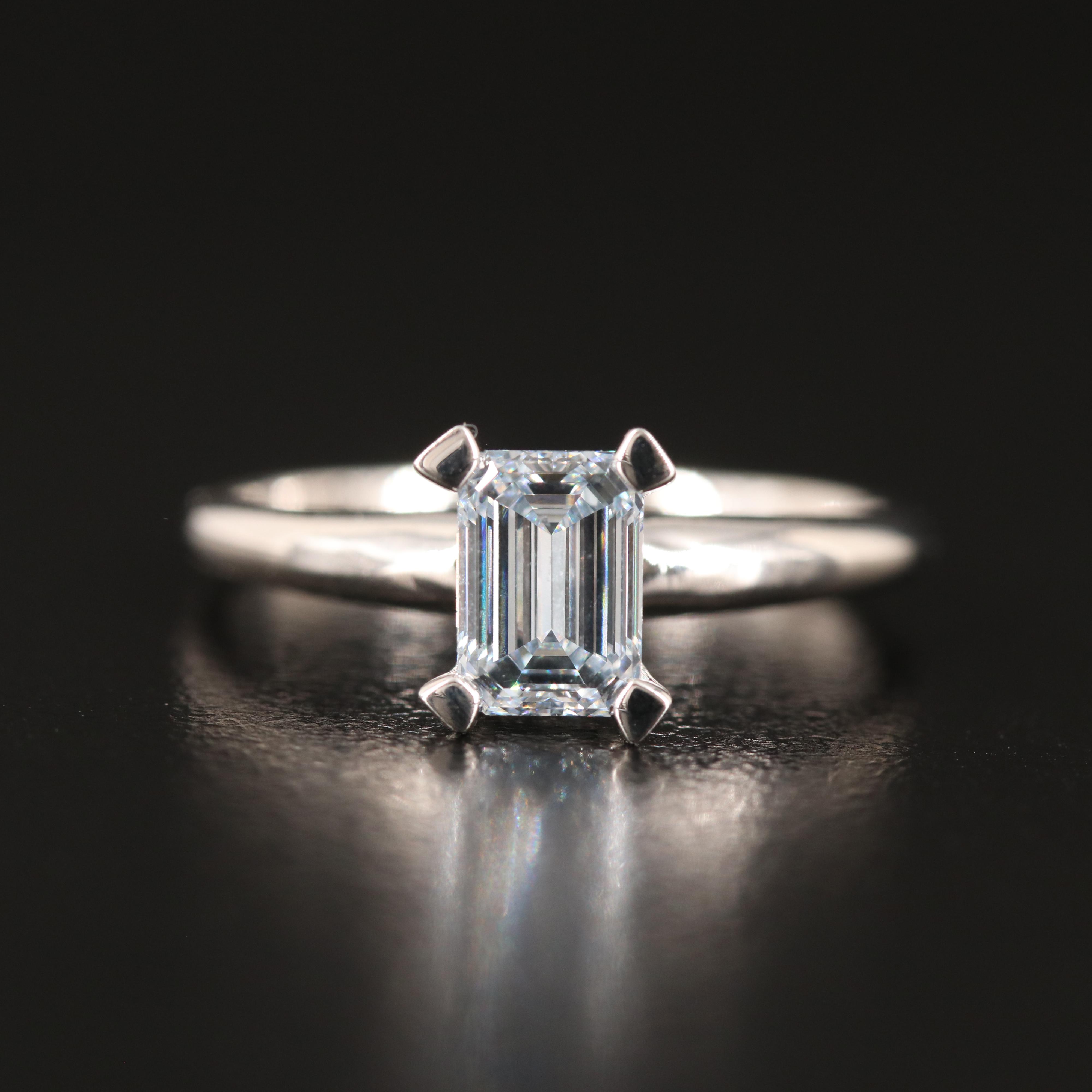 14K 0.77 CT Lab Grown Diamond Solitaire Ring