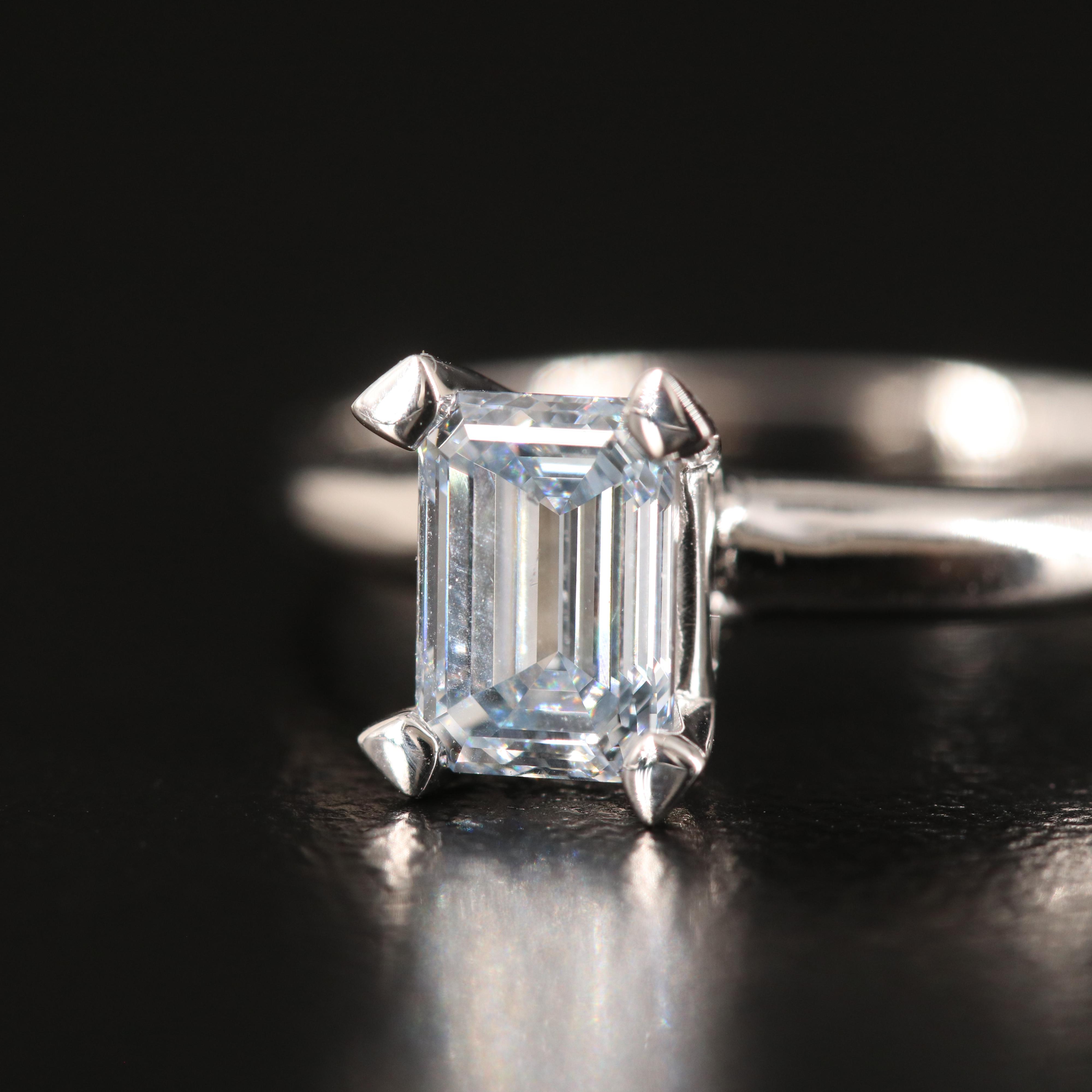 14K 0.77 CT Lab Grown Diamond Solitaire Ring