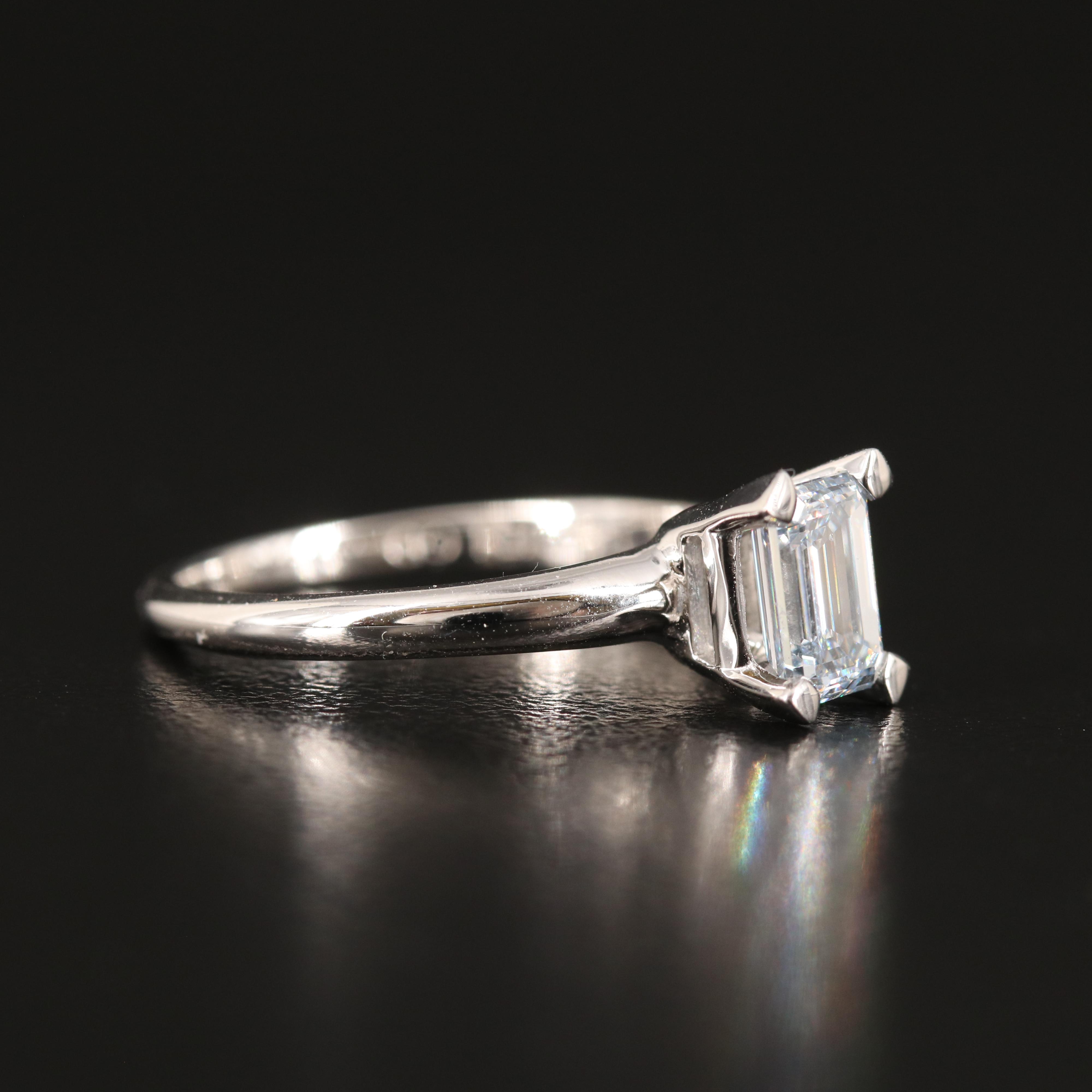 14K 0.77 CT Lab Grown Diamond Solitaire Ring