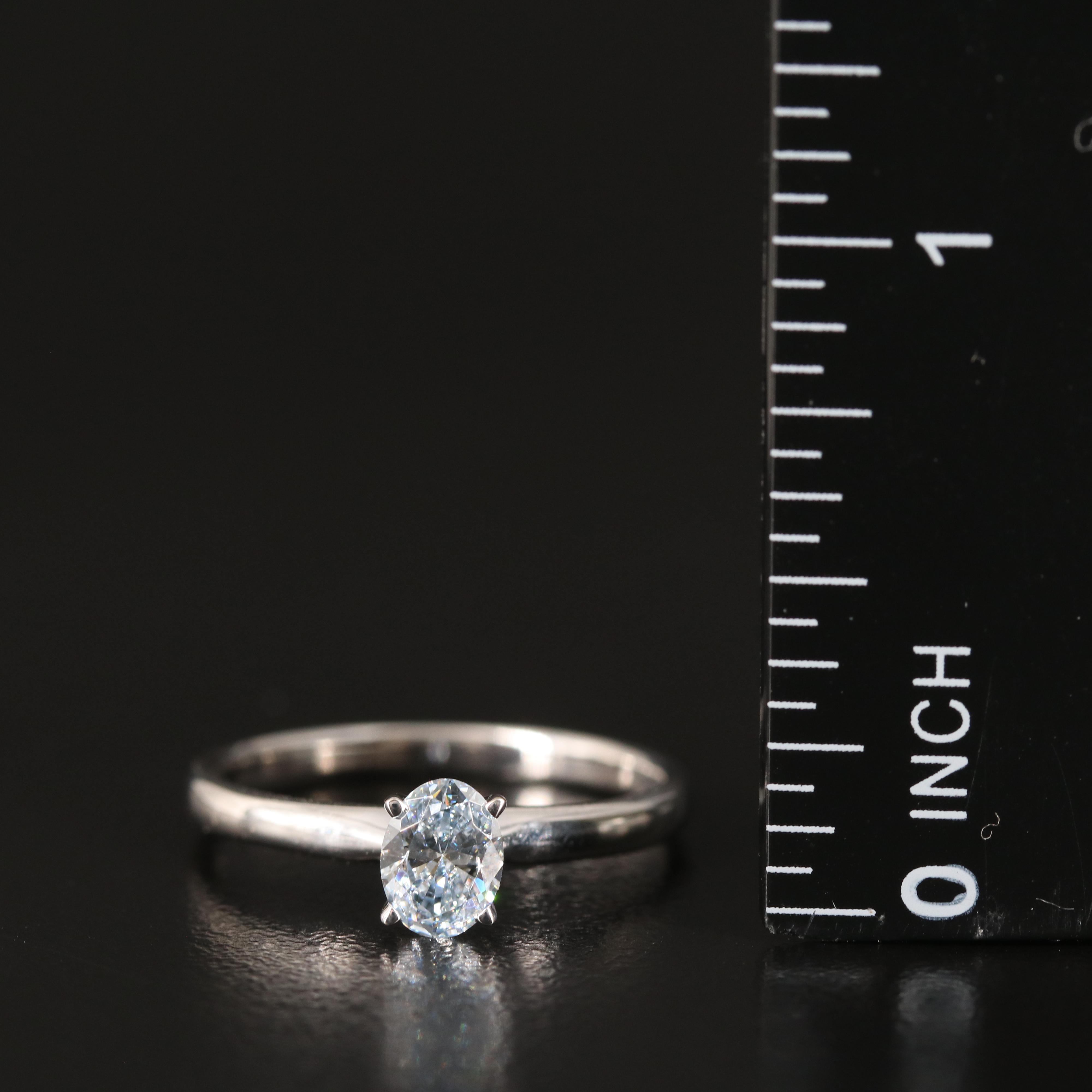 14K 0.56 CT Lab Grown Diamond Solitaire Ring