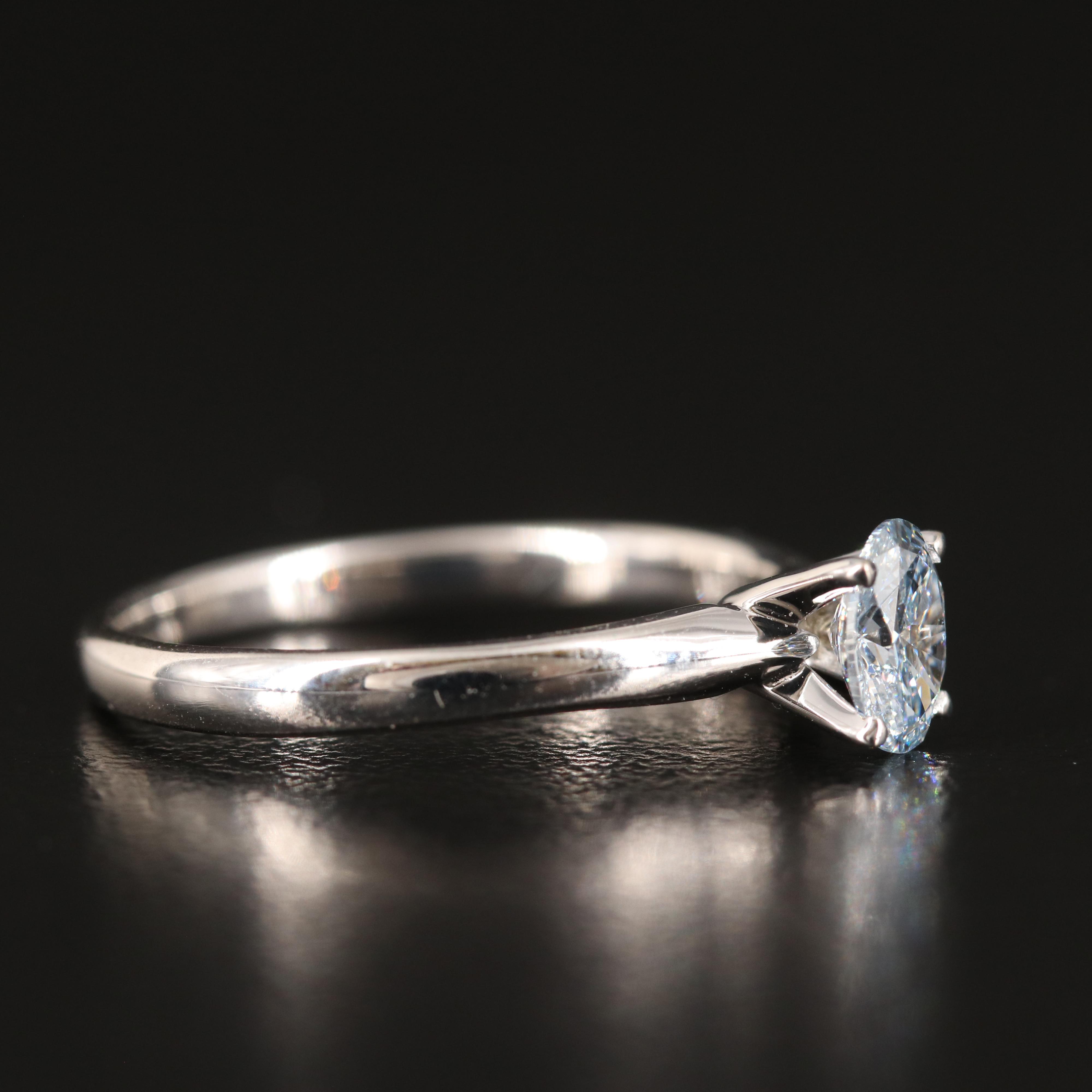 14K 0.56 CT Lab Grown Diamond Solitaire Ring