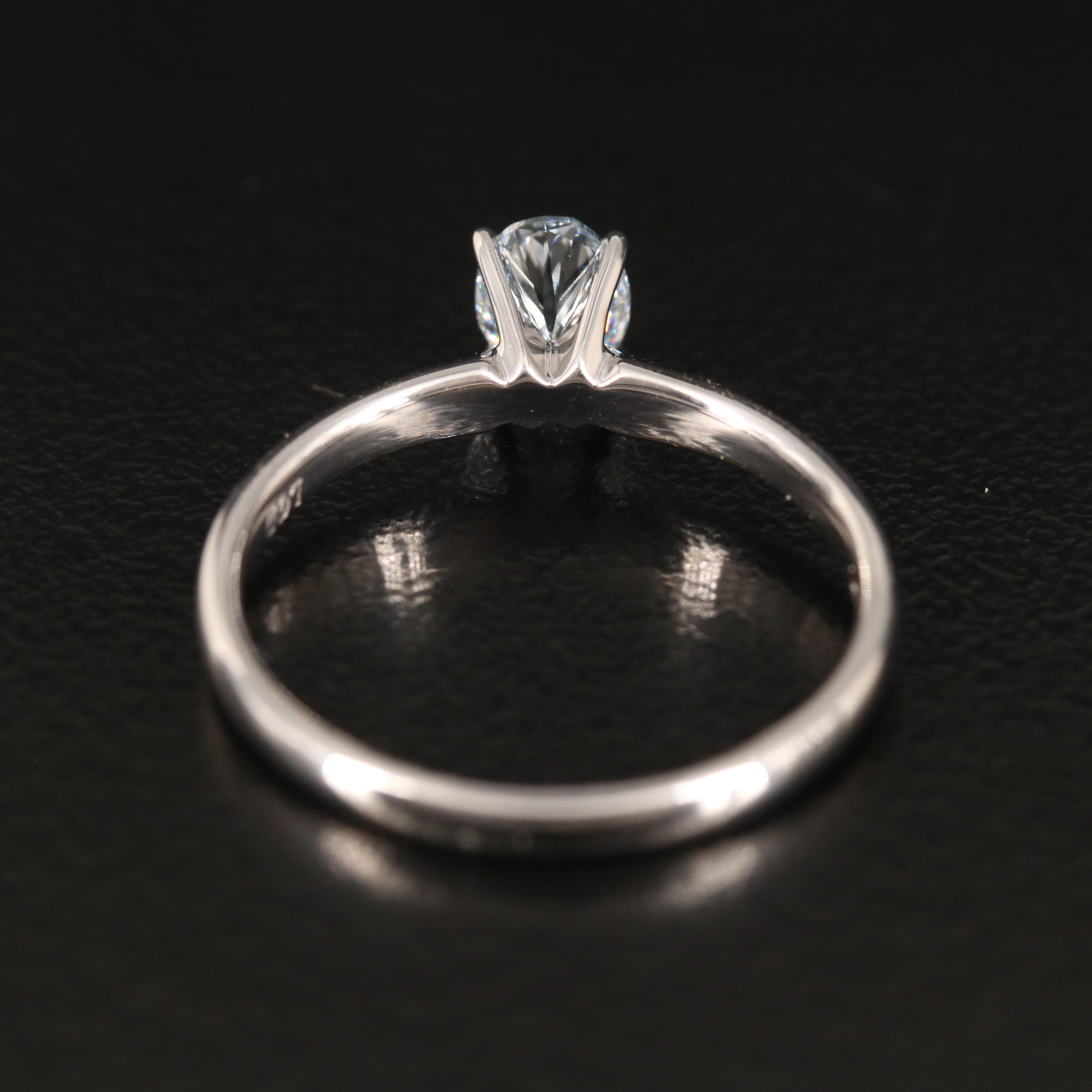 14K 0.56 CT Lab Grown Diamond Solitaire Ring