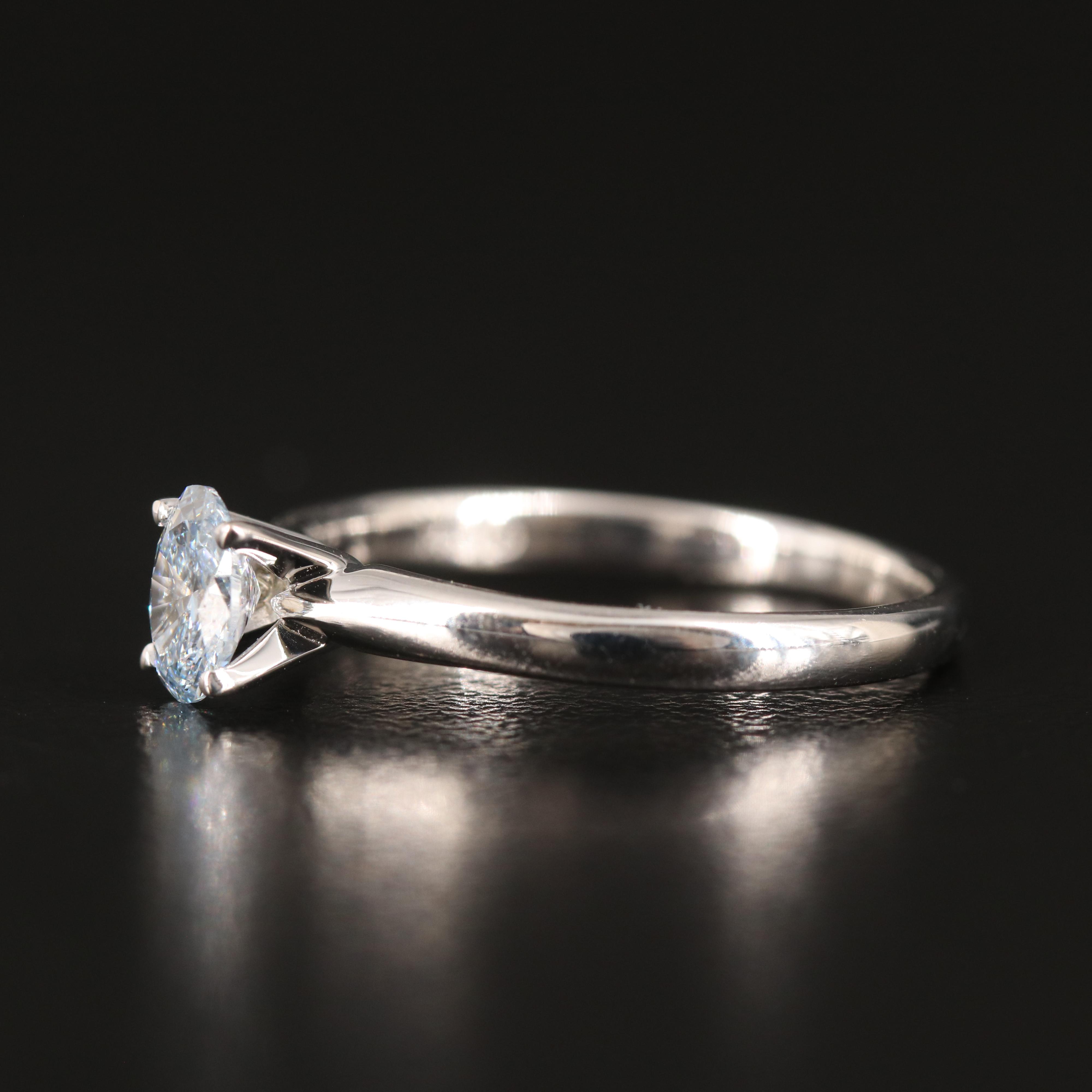 14K 0.56 CT Lab Grown Diamond Solitaire Ring