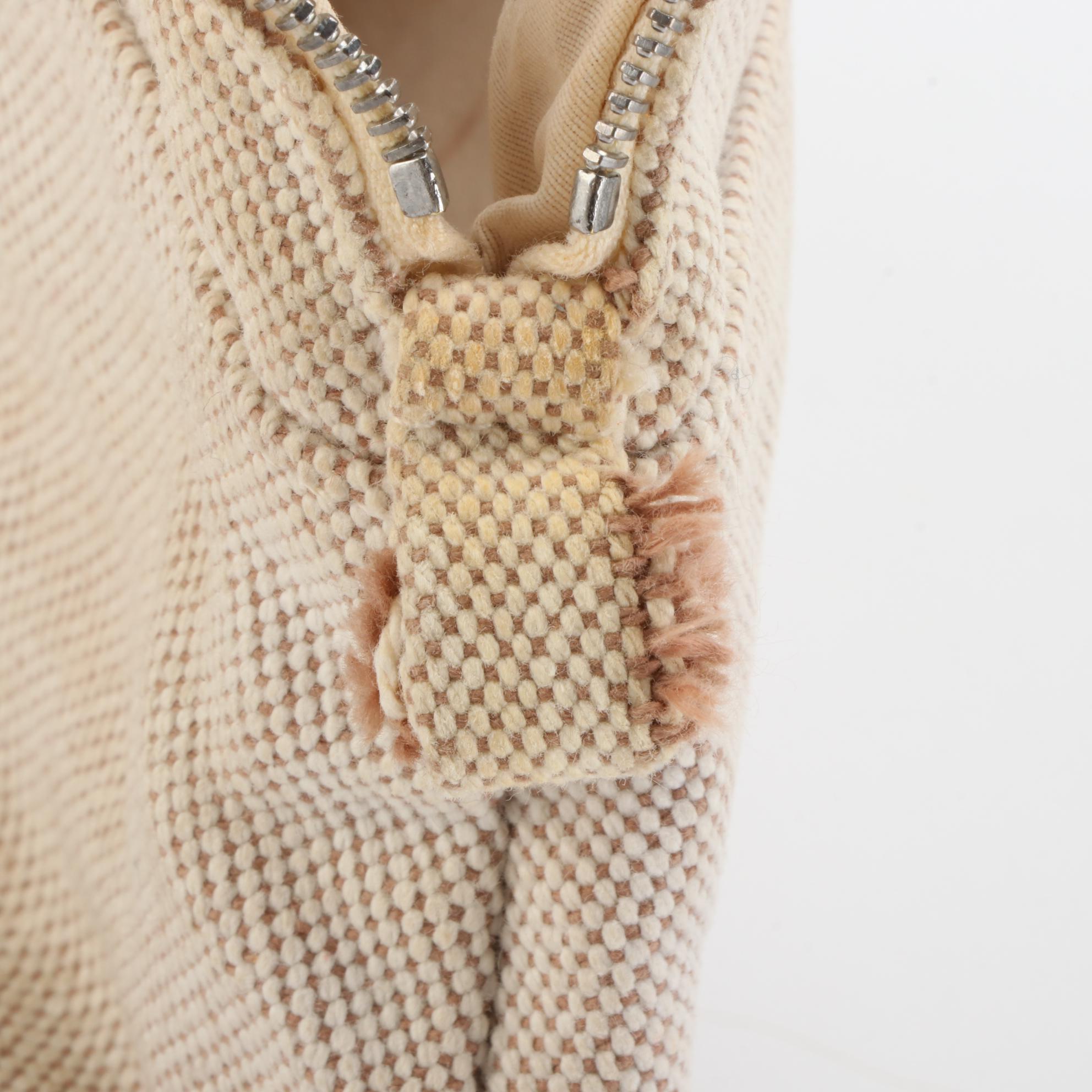 Hermès Bolide Mini Travel Pouch in Toile with Lambskin Leather Trim