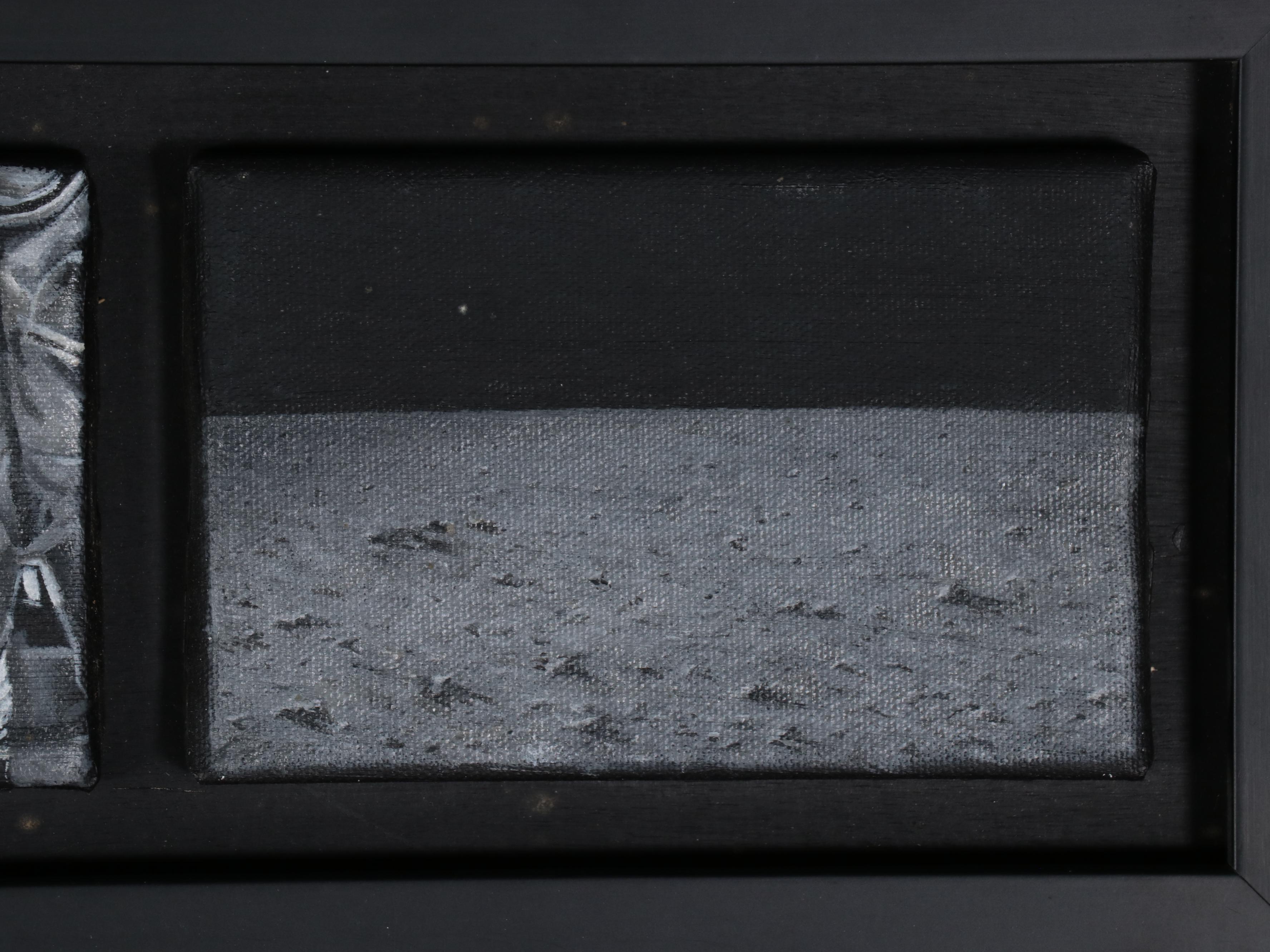 Rob Jefferson Grisaille Acrylic Painting Polyptych "Climbing"