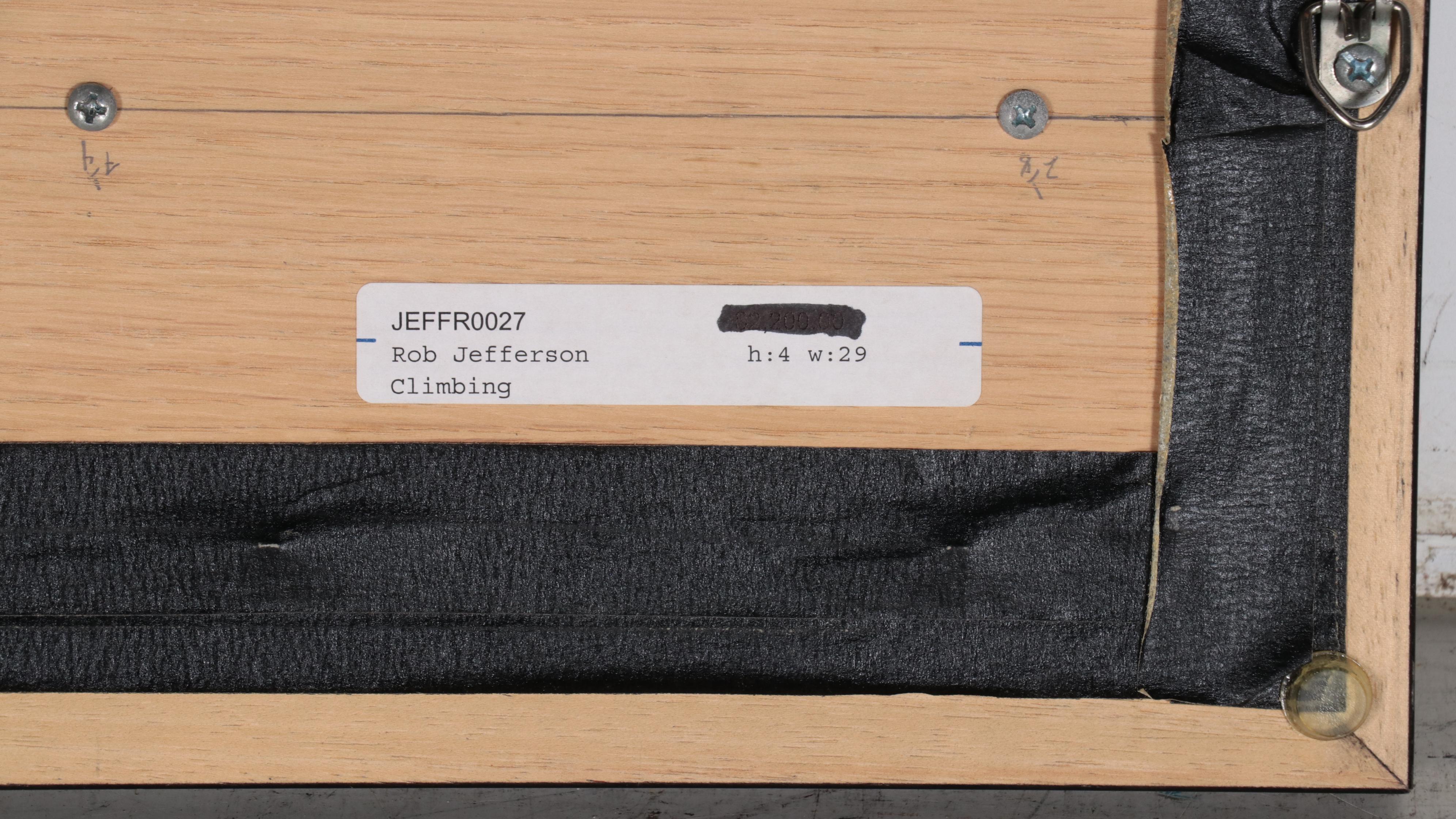 Rob Jefferson Grisaille Acrylic Painting Polyptych "Climbing"