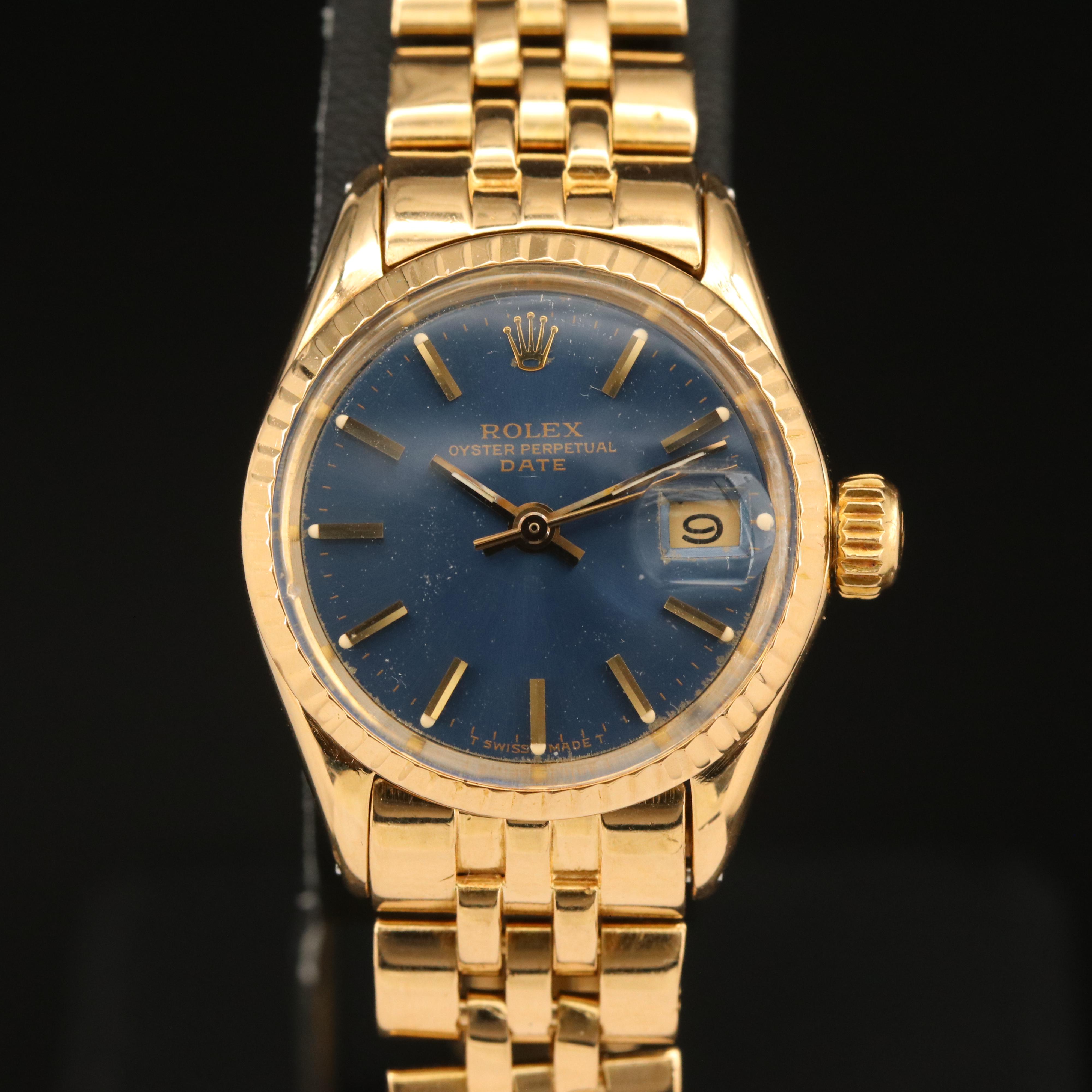1966 Rolex Oyster Perpetual Date 18K Watch