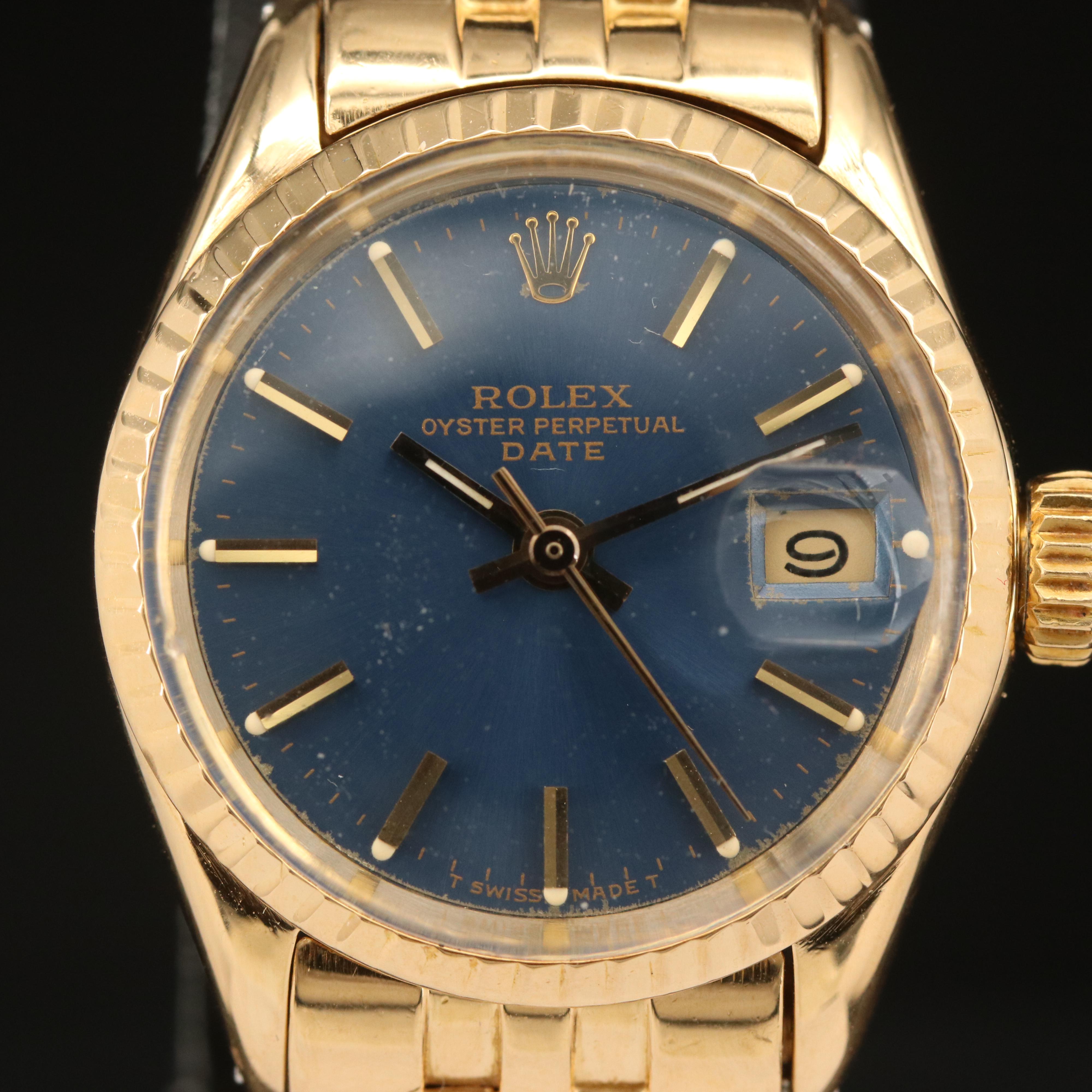 1966 Rolex Oyster Perpetual Date 18K Watch