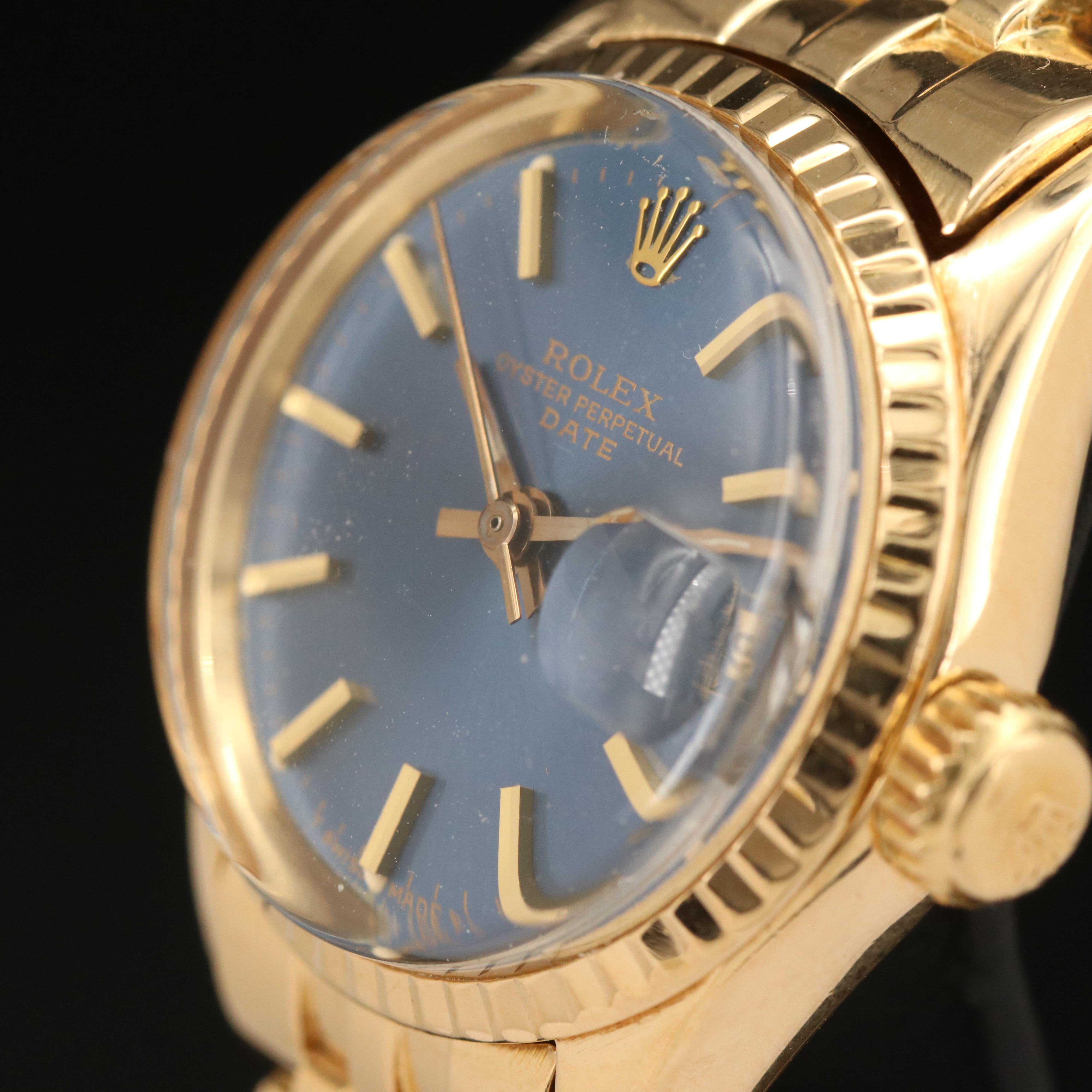 1966 Rolex Oyster Perpetual Date 18K Watch