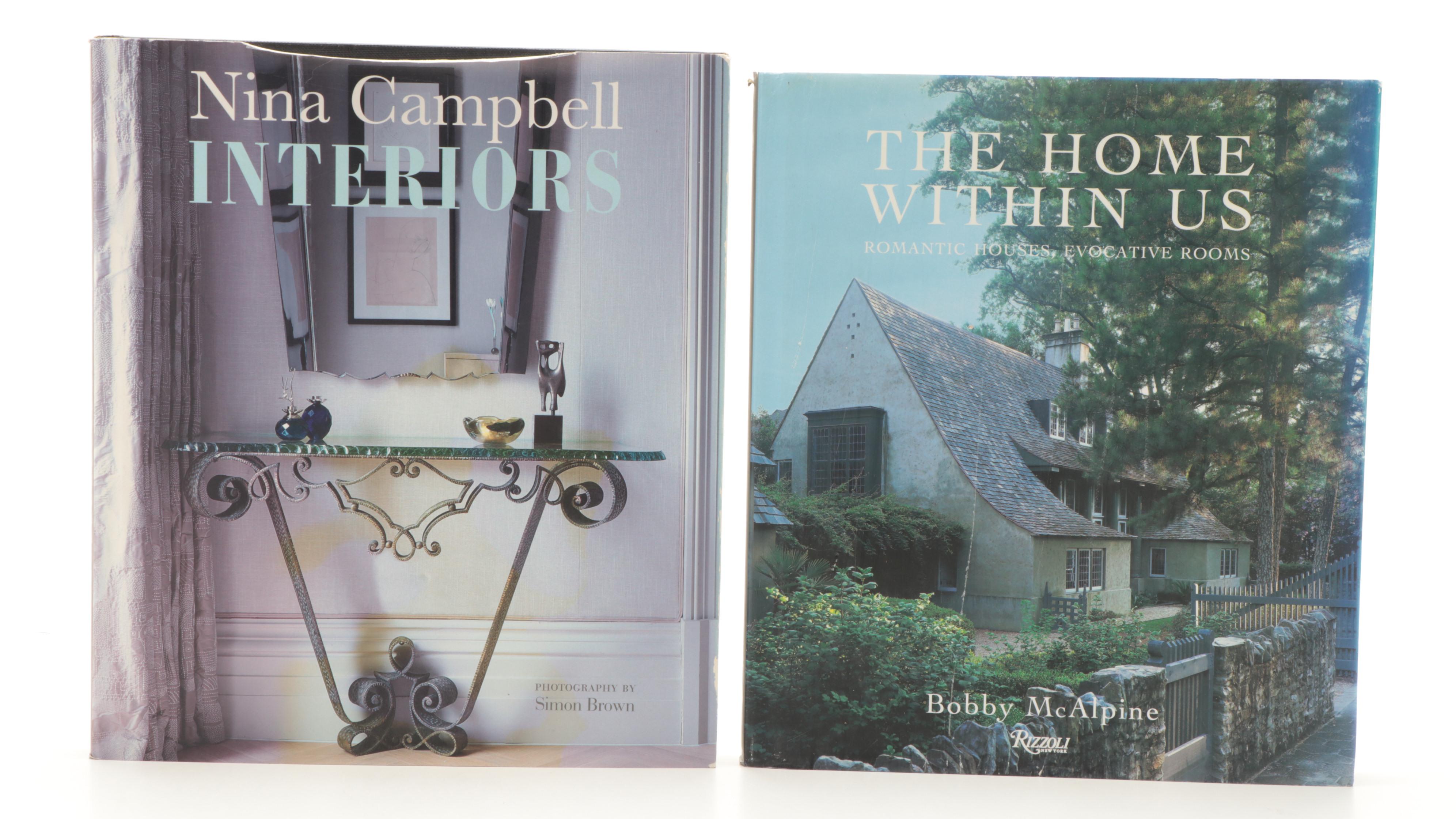 Signed "The Home Within Us" by Bobby McAlpine and More Interior Design Books