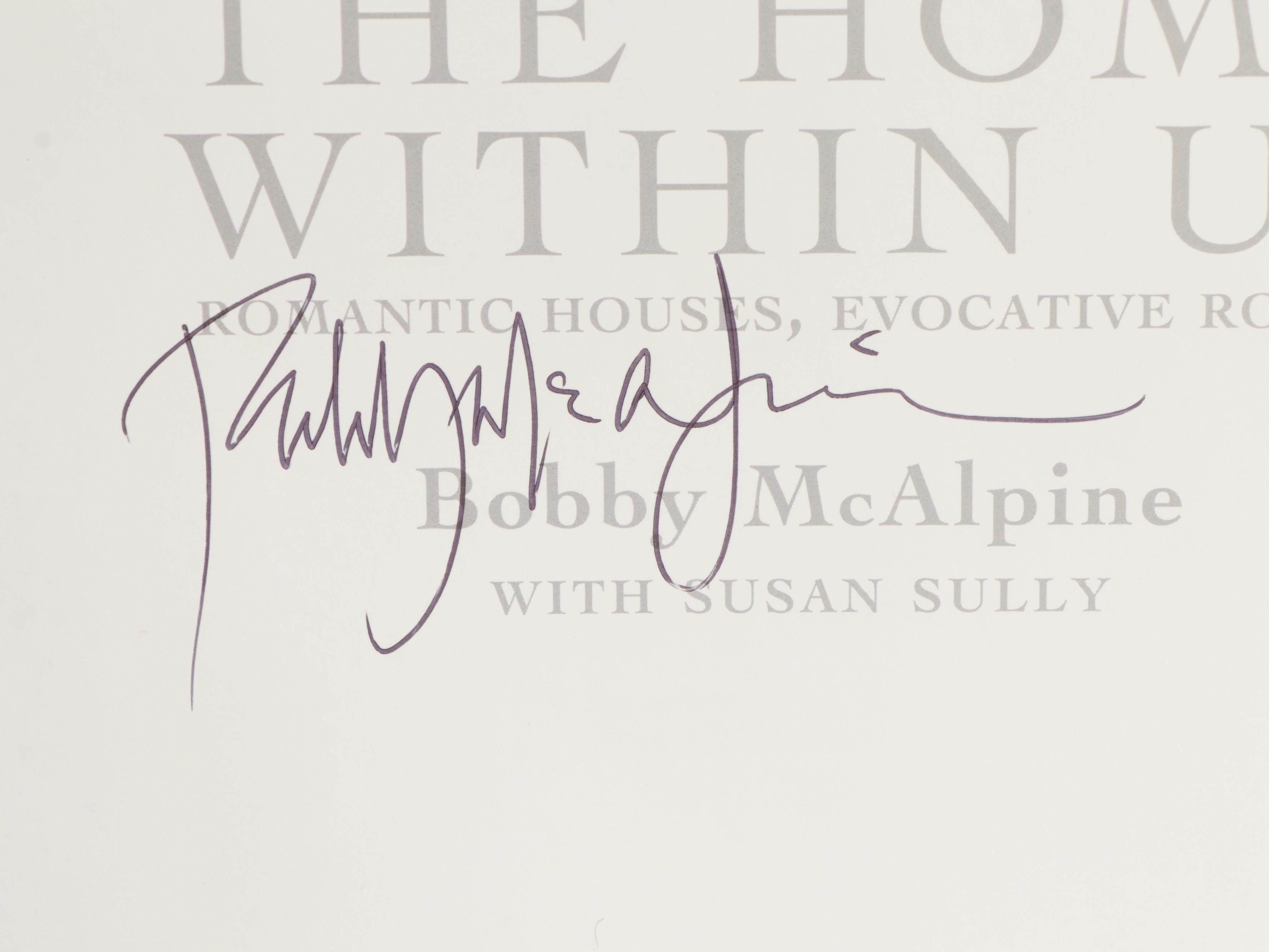 Signed "The Home Within Us" by Bobby McAlpine and More Interior Design Books