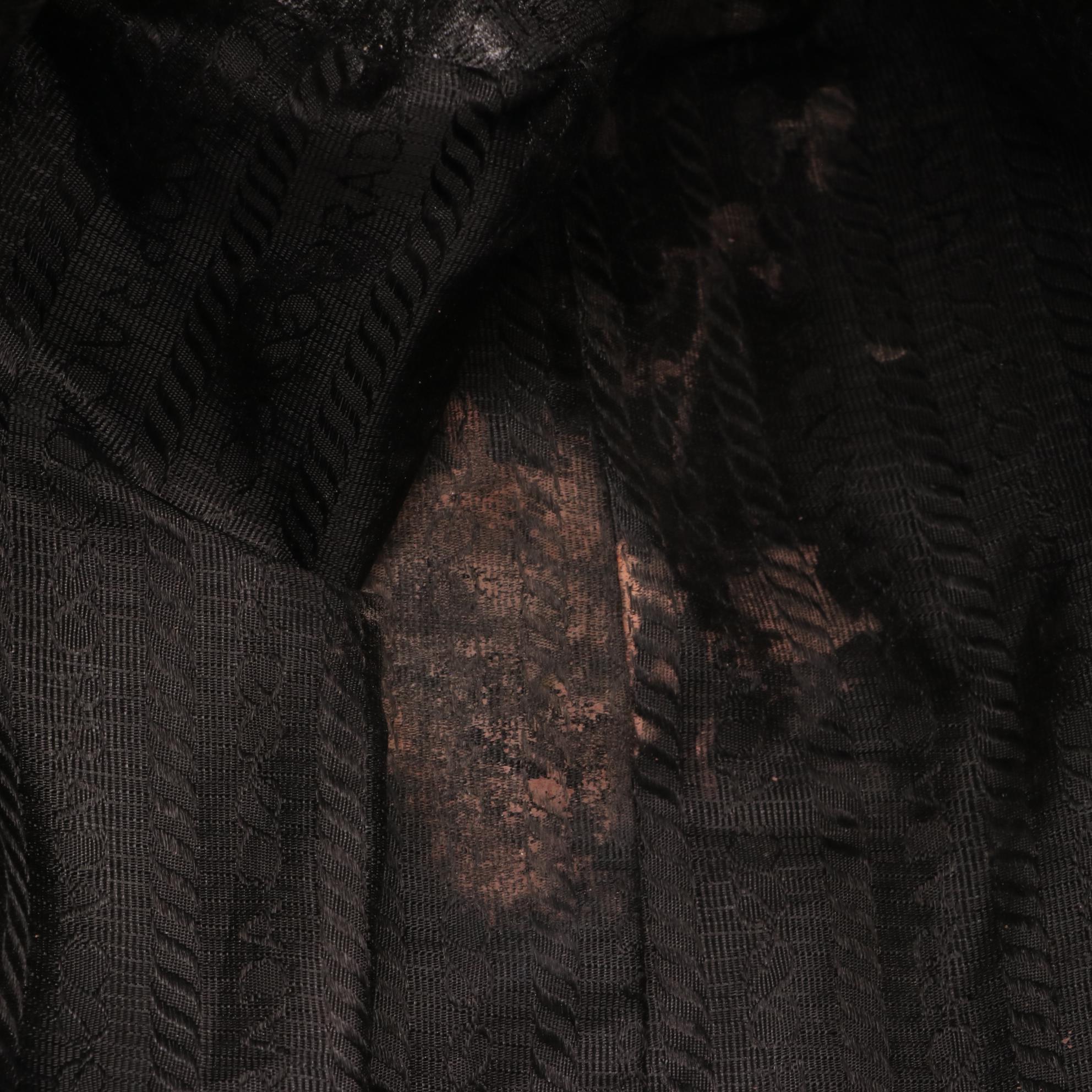 Prada Flap Baguette with Turn Lock in Leather