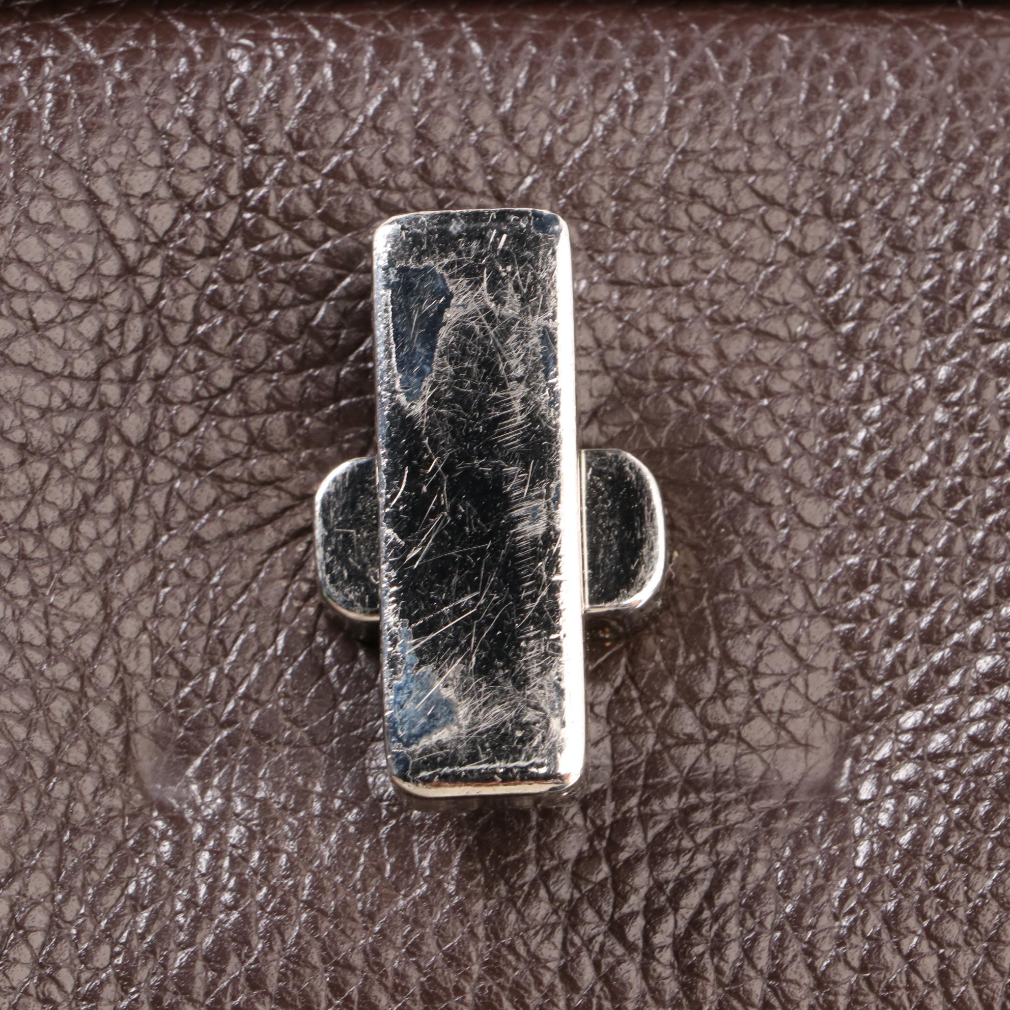 Prada Flap Baguette with Turn Lock in Leather