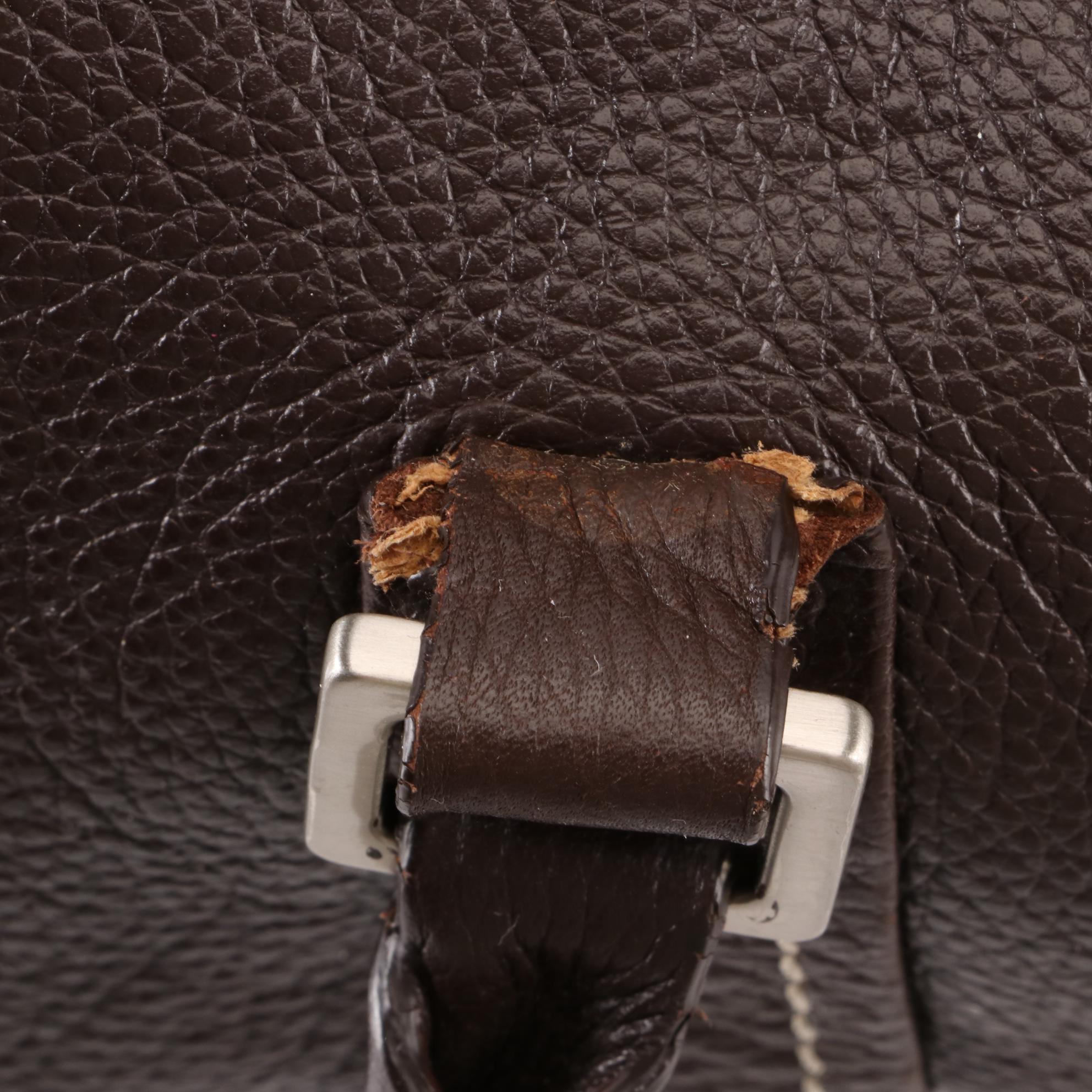 Prada Flap Baguette with Turn Lock in Leather