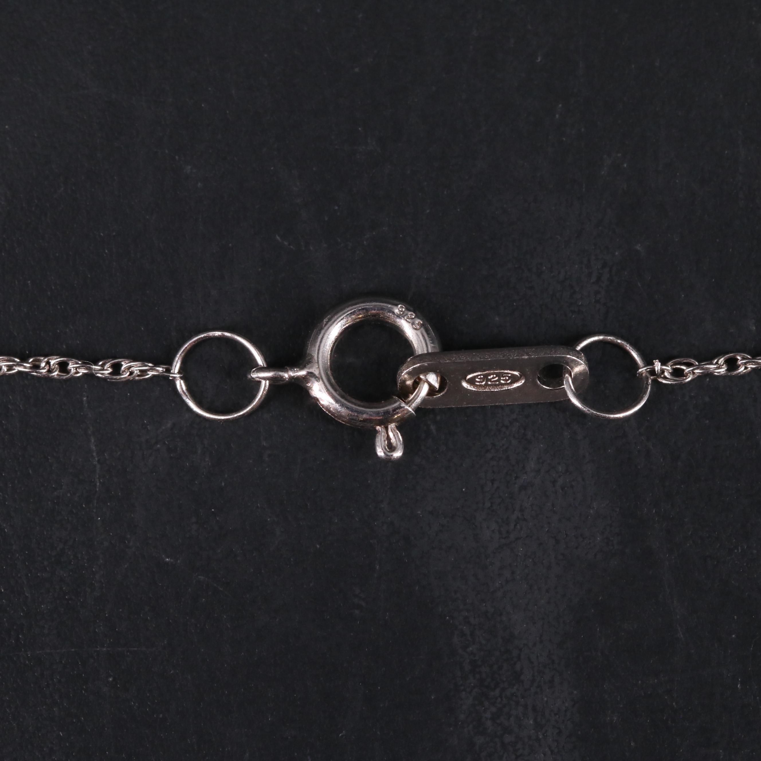 Sterling Silver Amethyst, Mother of Pearl, and Sapphire Butterfly Necklace