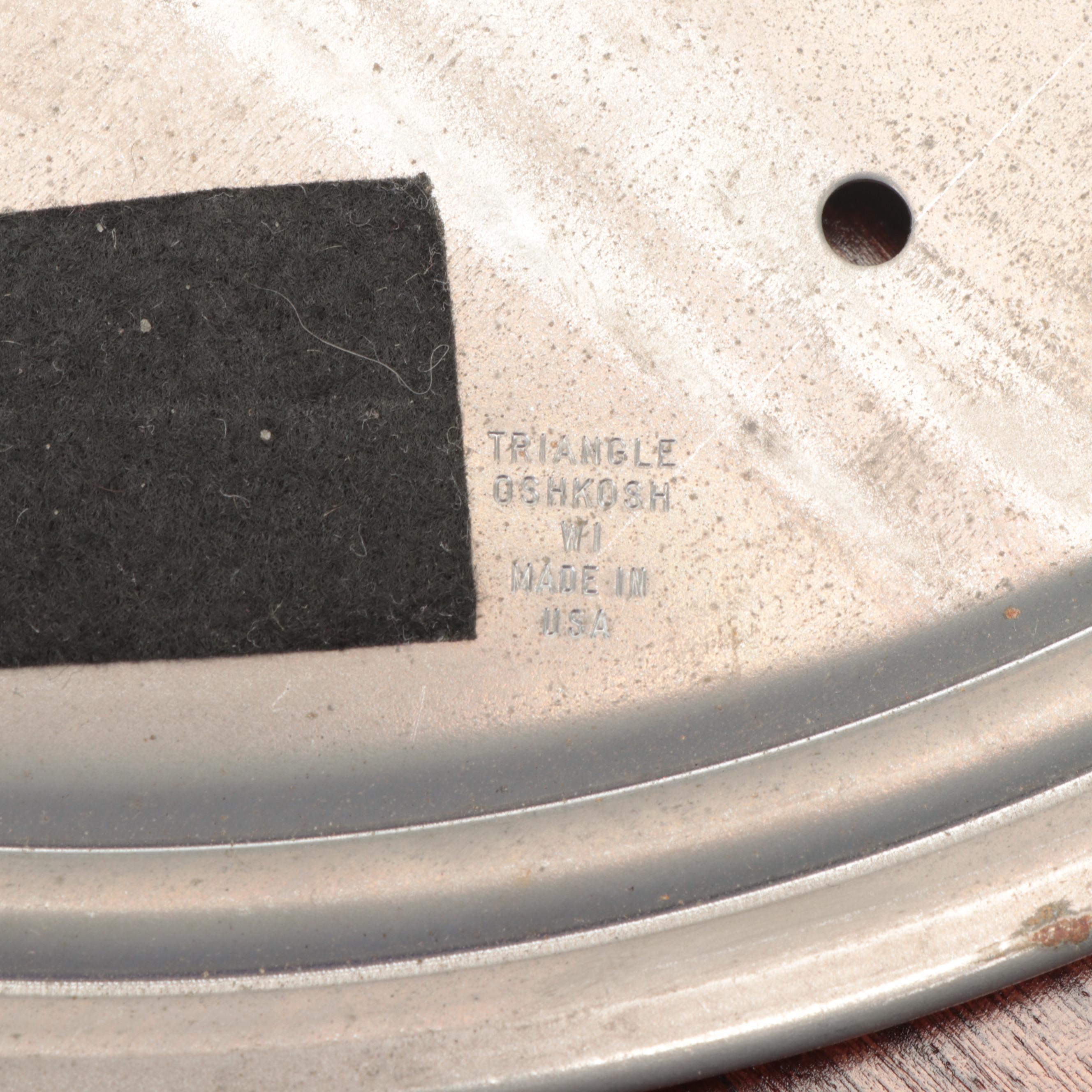 Wooden Lazy Susan Revolving Tray with Polished Green Marble Slab