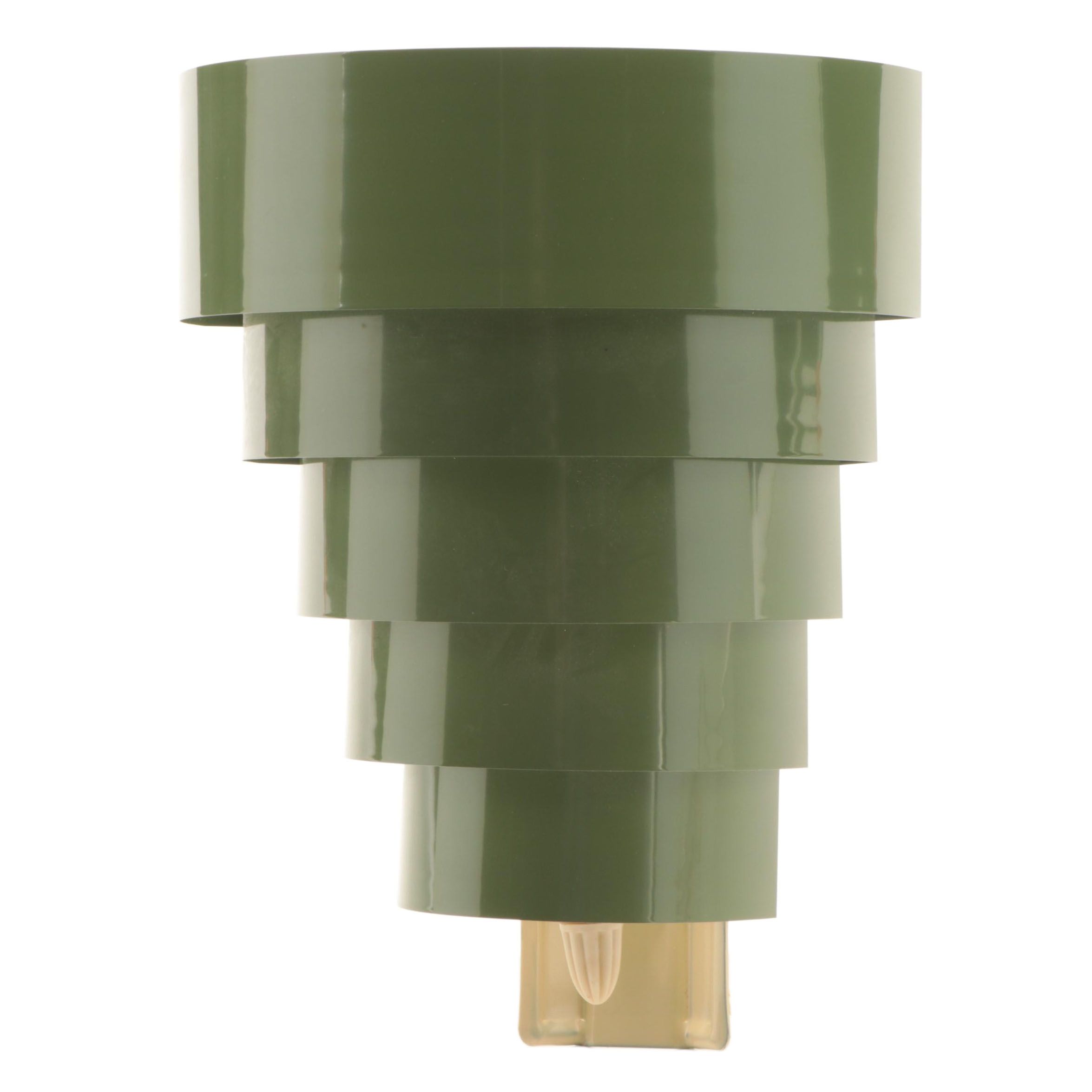 Art Deco Style Tiered Corner Wall Sconce, Mid-20th Century