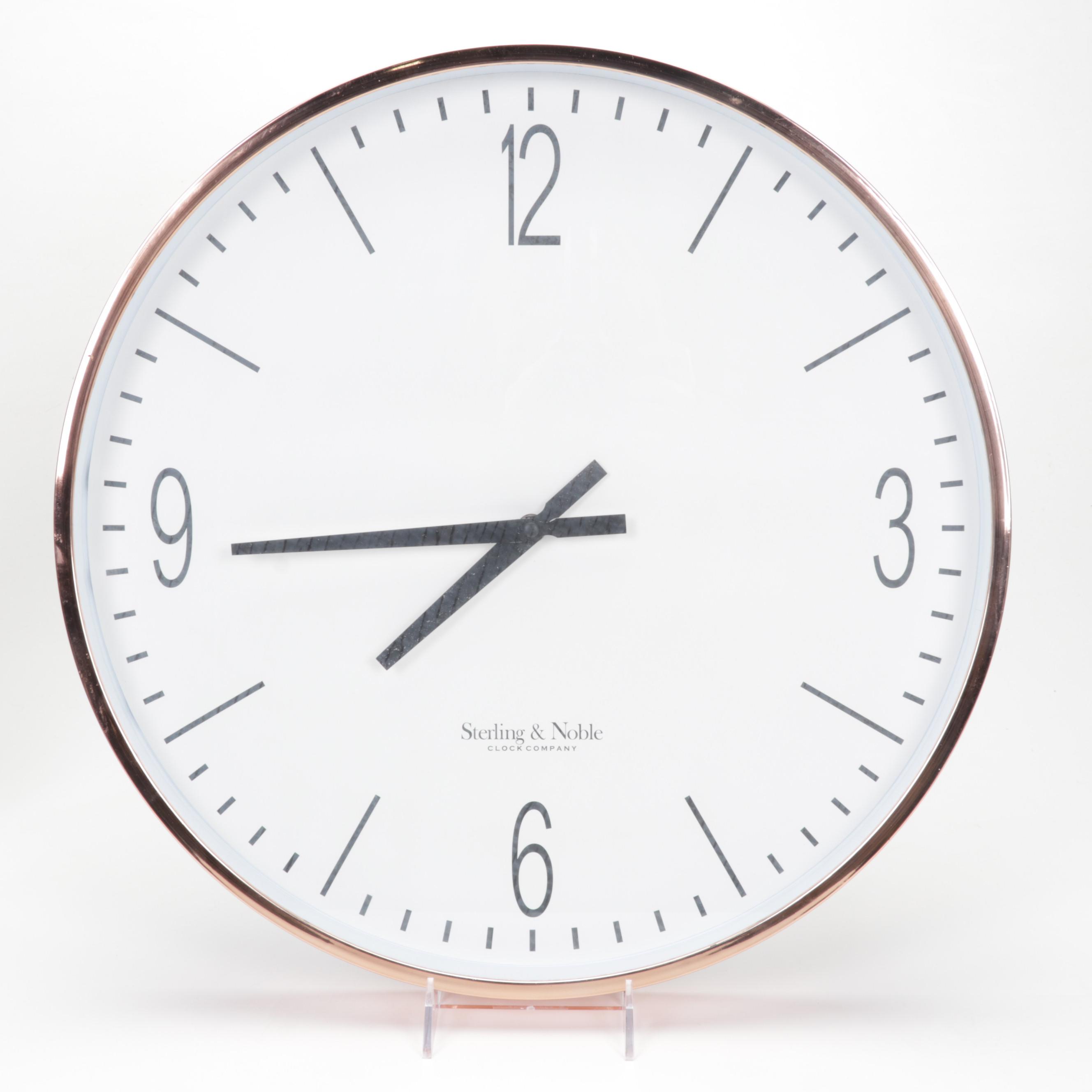 Sterling & Noble Wall Clock with Illuminated "Bar" and "Arcade" Signs