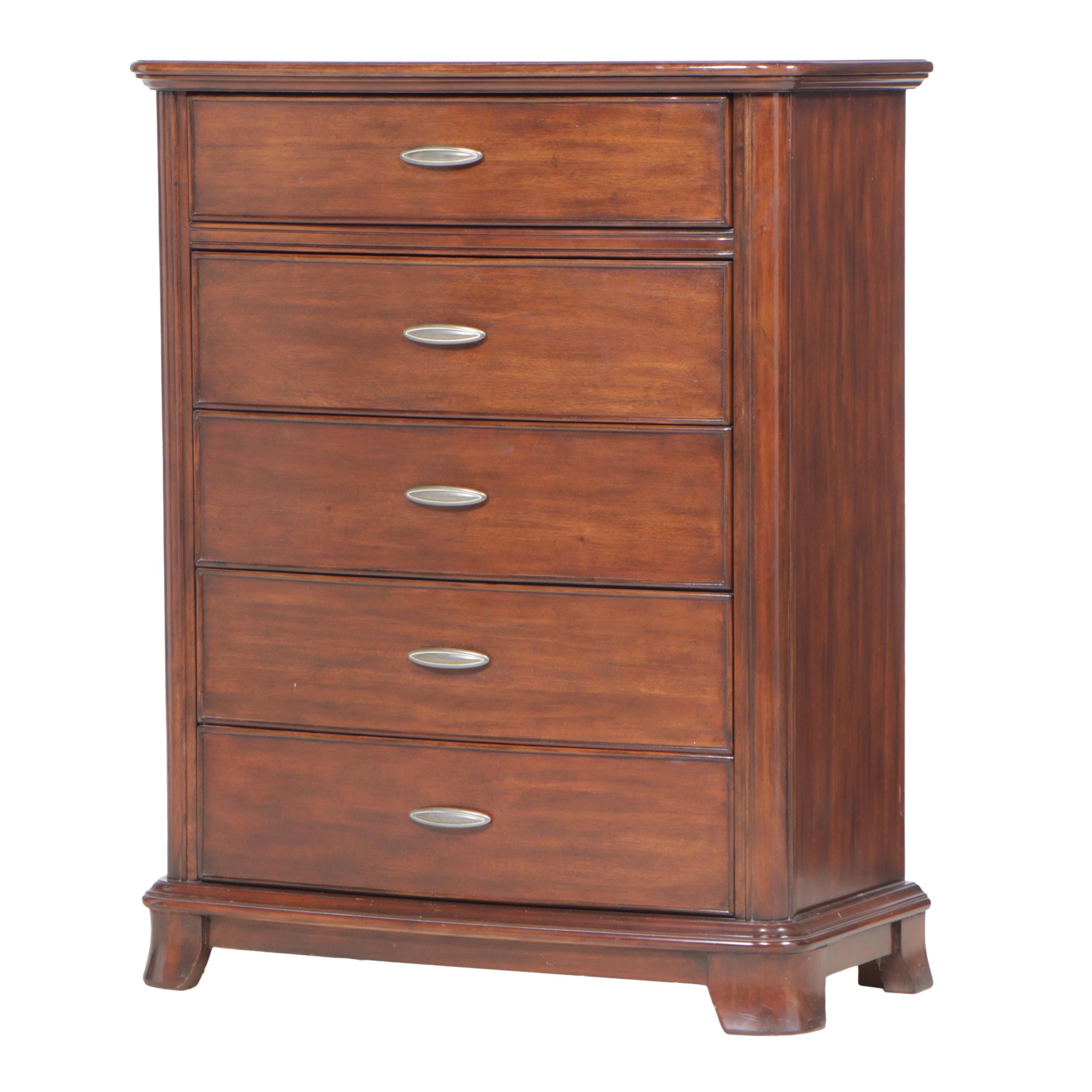 Ashley Furniture Hardwood Five-Drawer Bowfront Chest