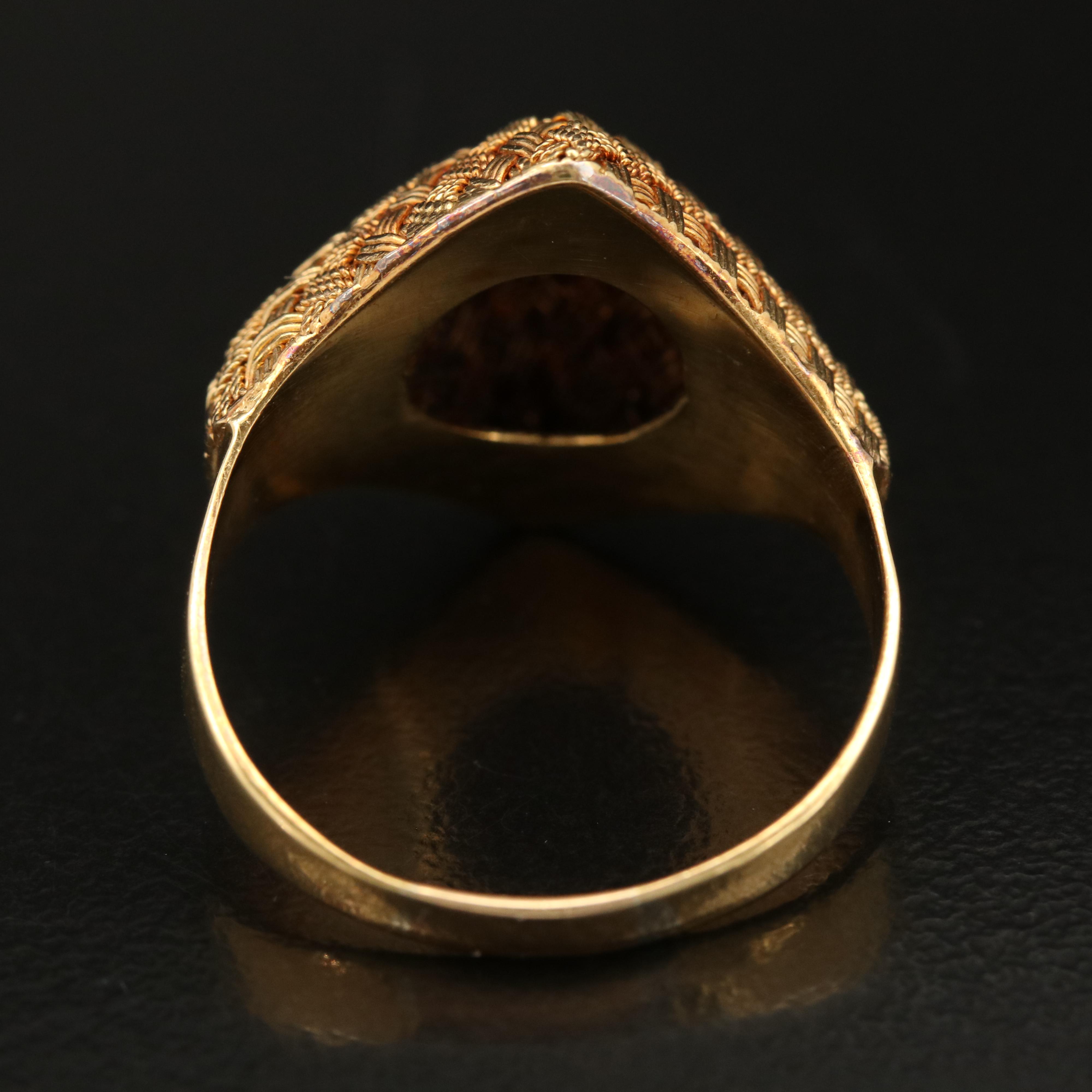18K Basket Weave Ring