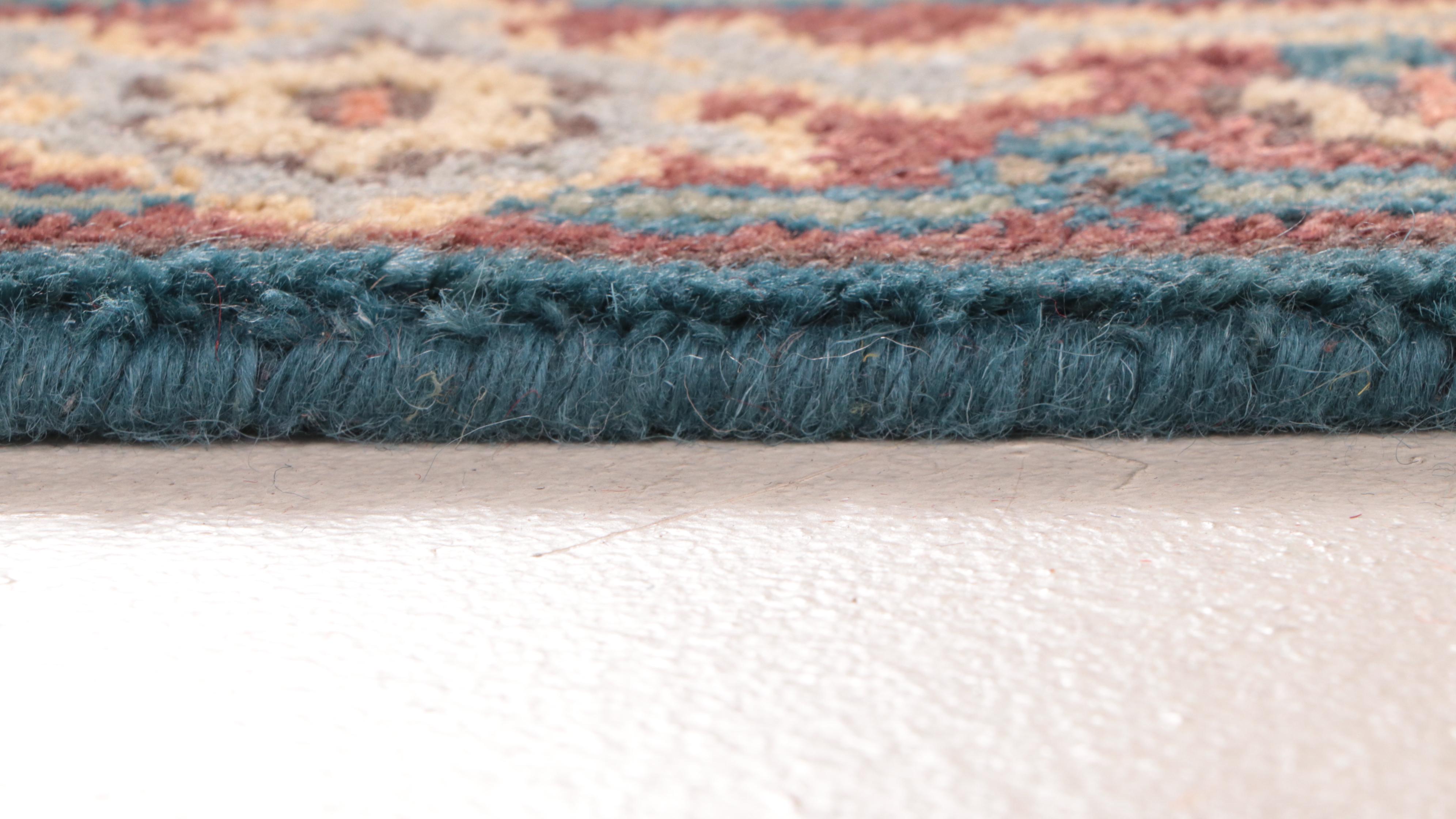 2'8 x 8'1 Hand-Knotted Indo-Turkish Oushak Style Carpet Runner