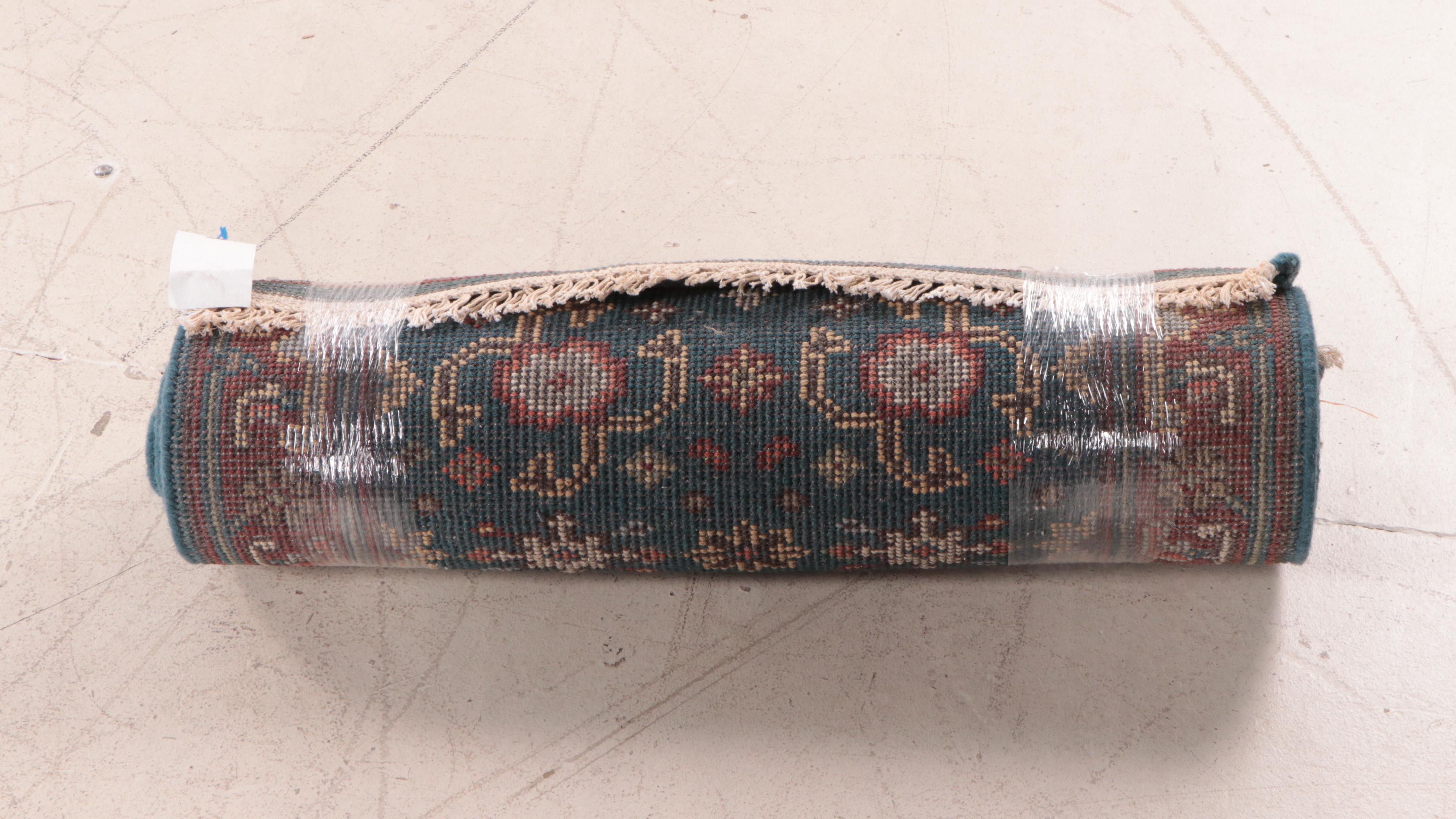 2'8 x 8'1 Hand-Knotted Indo-Turkish Oushak Style Carpet Runner