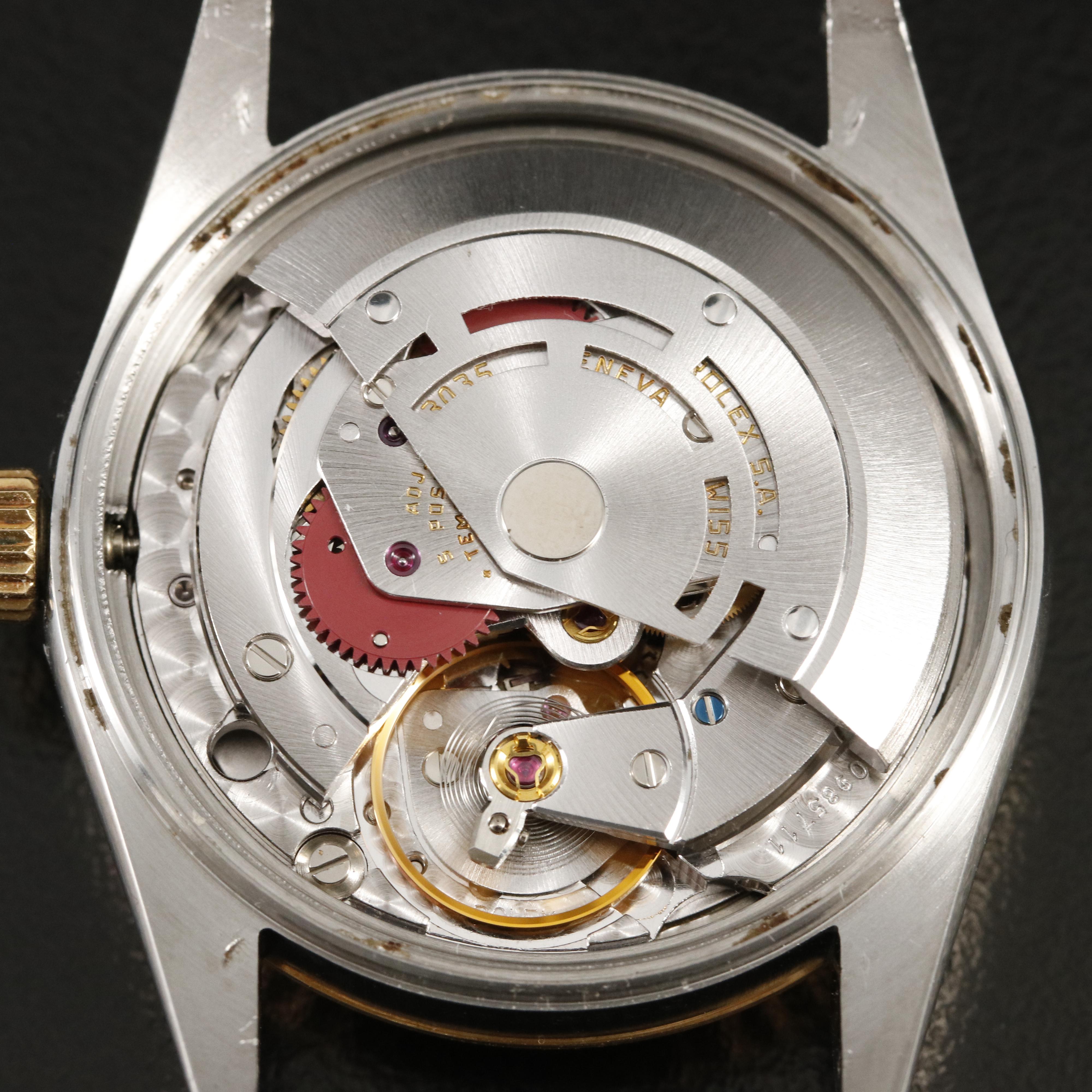 1984 Rolex 18K and Stainless Steel Oyster Perpetual Date Watch