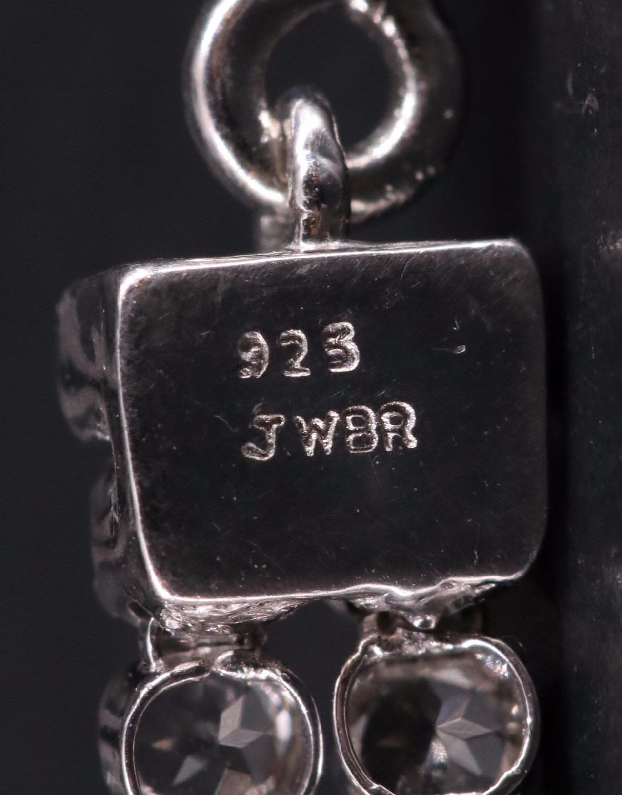 Sterling Silver Topaz Line Bracelet