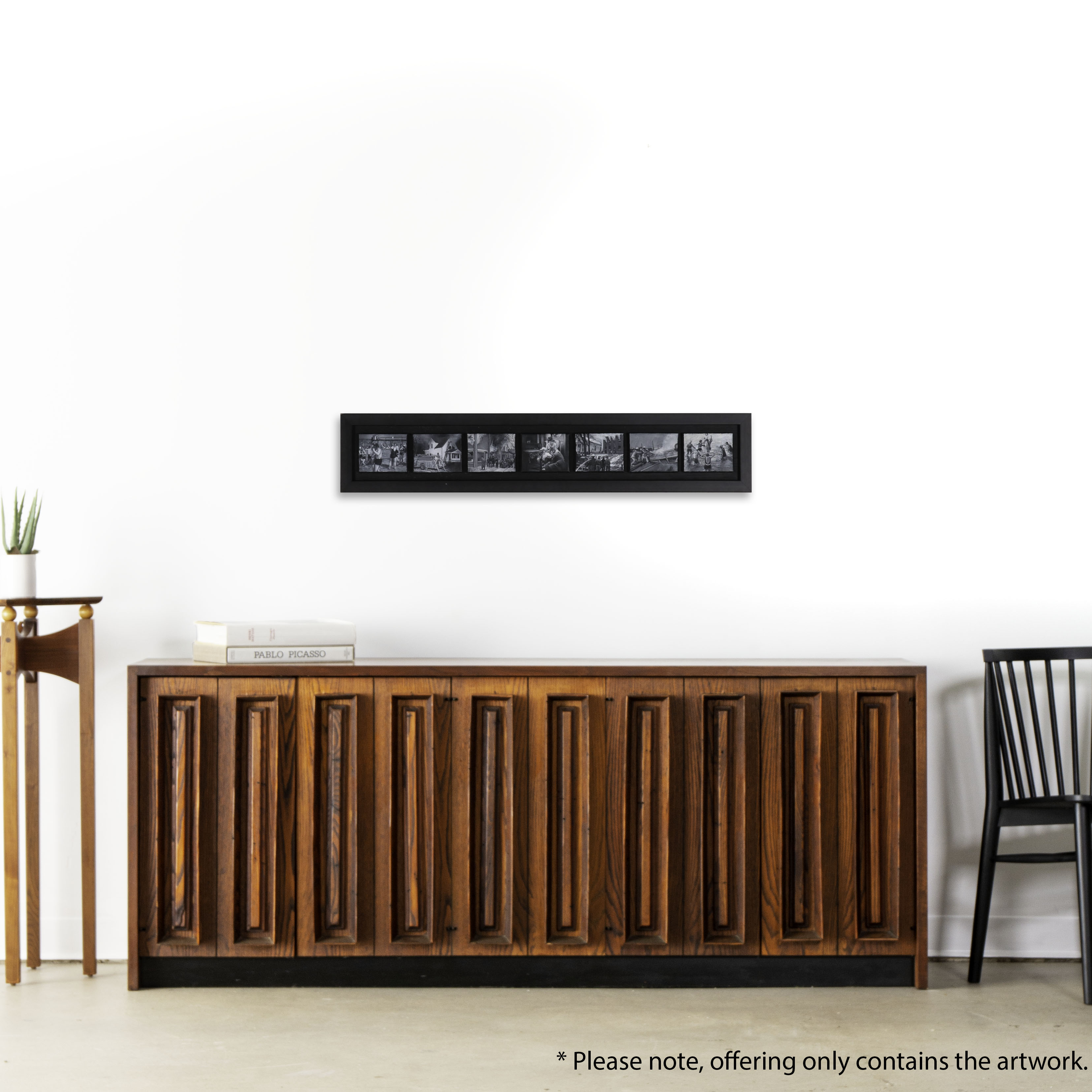 Rob Jefferson Grisaille Acrylic Painting Polyptych "Life on a Chain," 2008