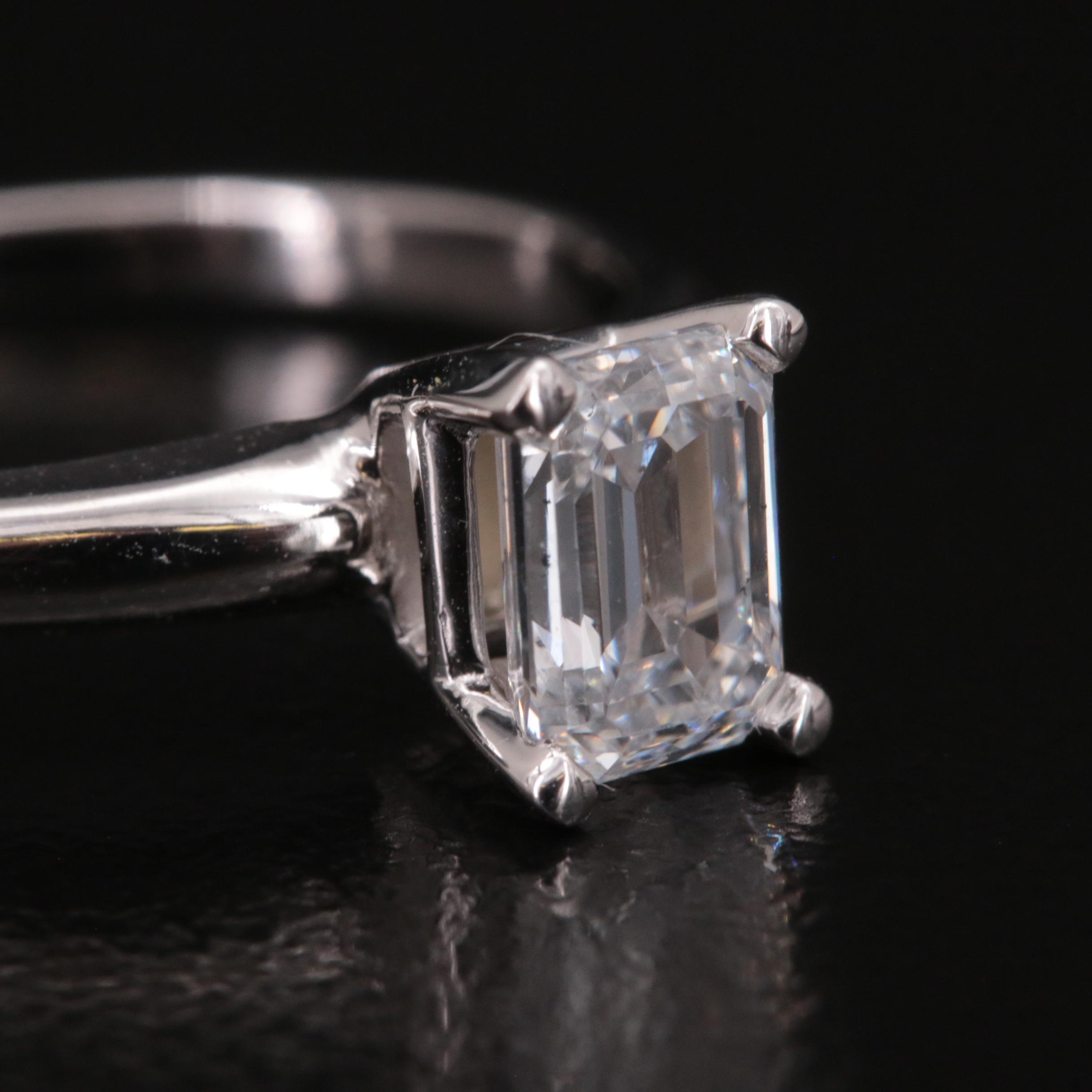 14K 0.92 CT Lab Grown Diamond Solitaire Ring