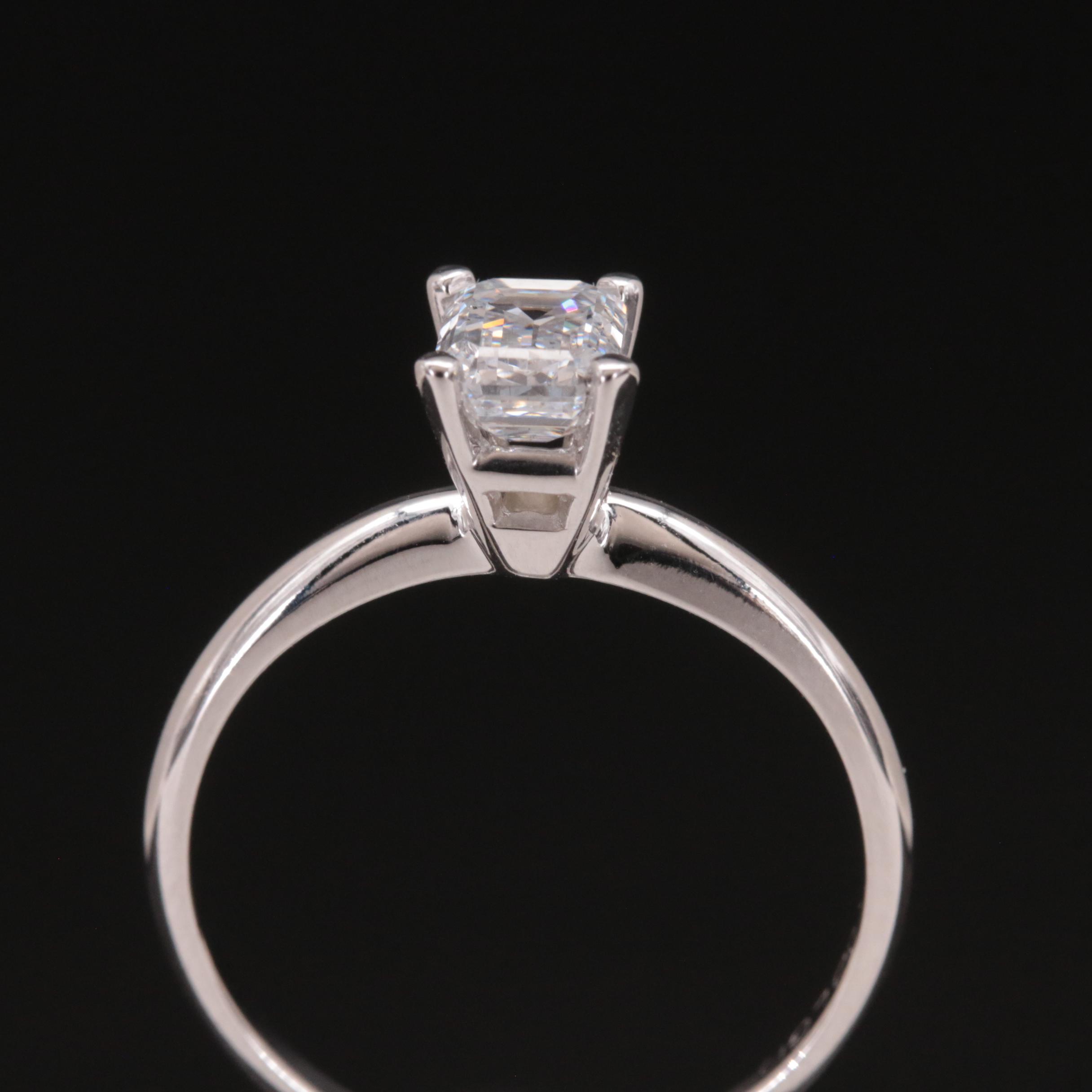 14K 0.92 CT Lab Grown Diamond Solitaire Ring
