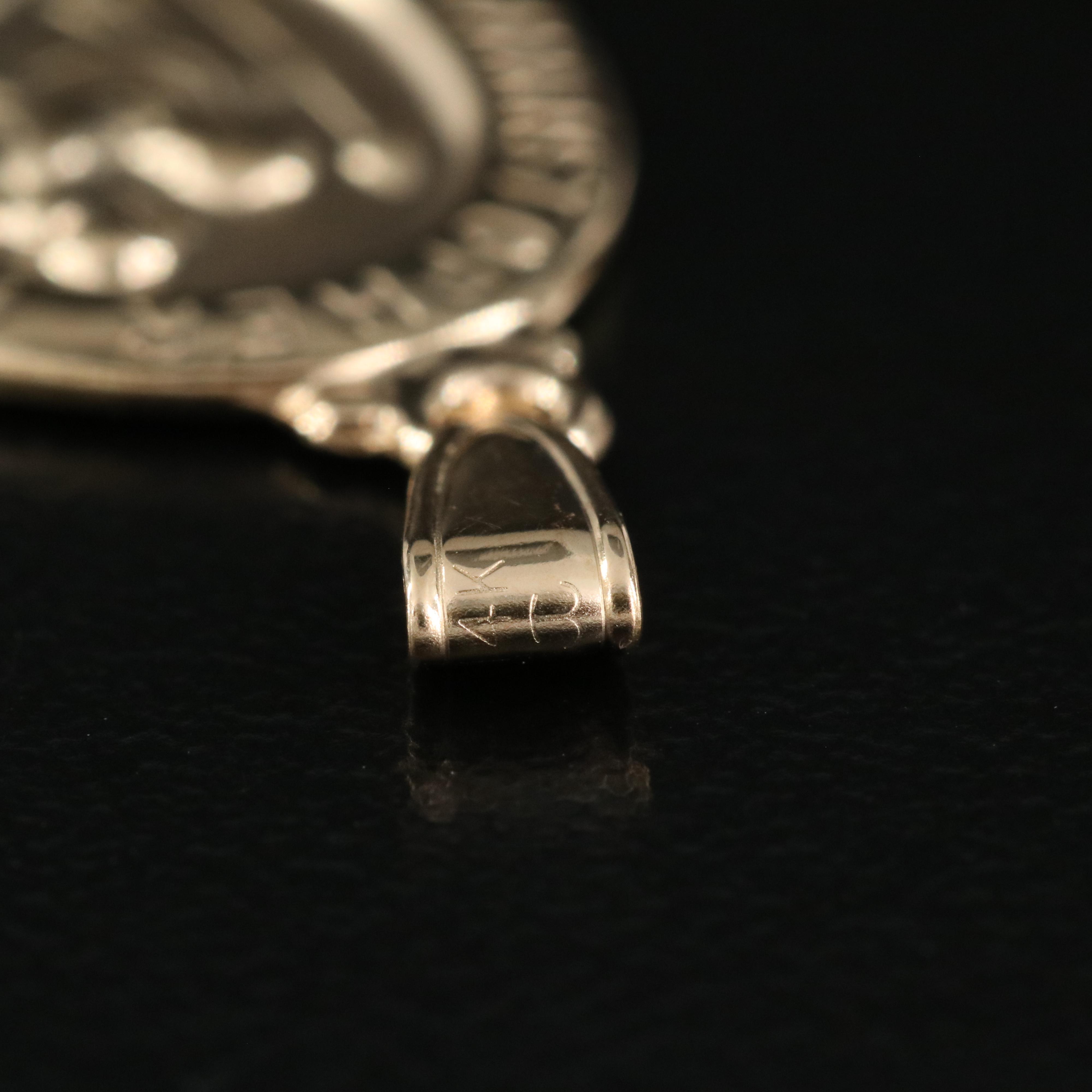 Krementz 14K St. Christopher Medal