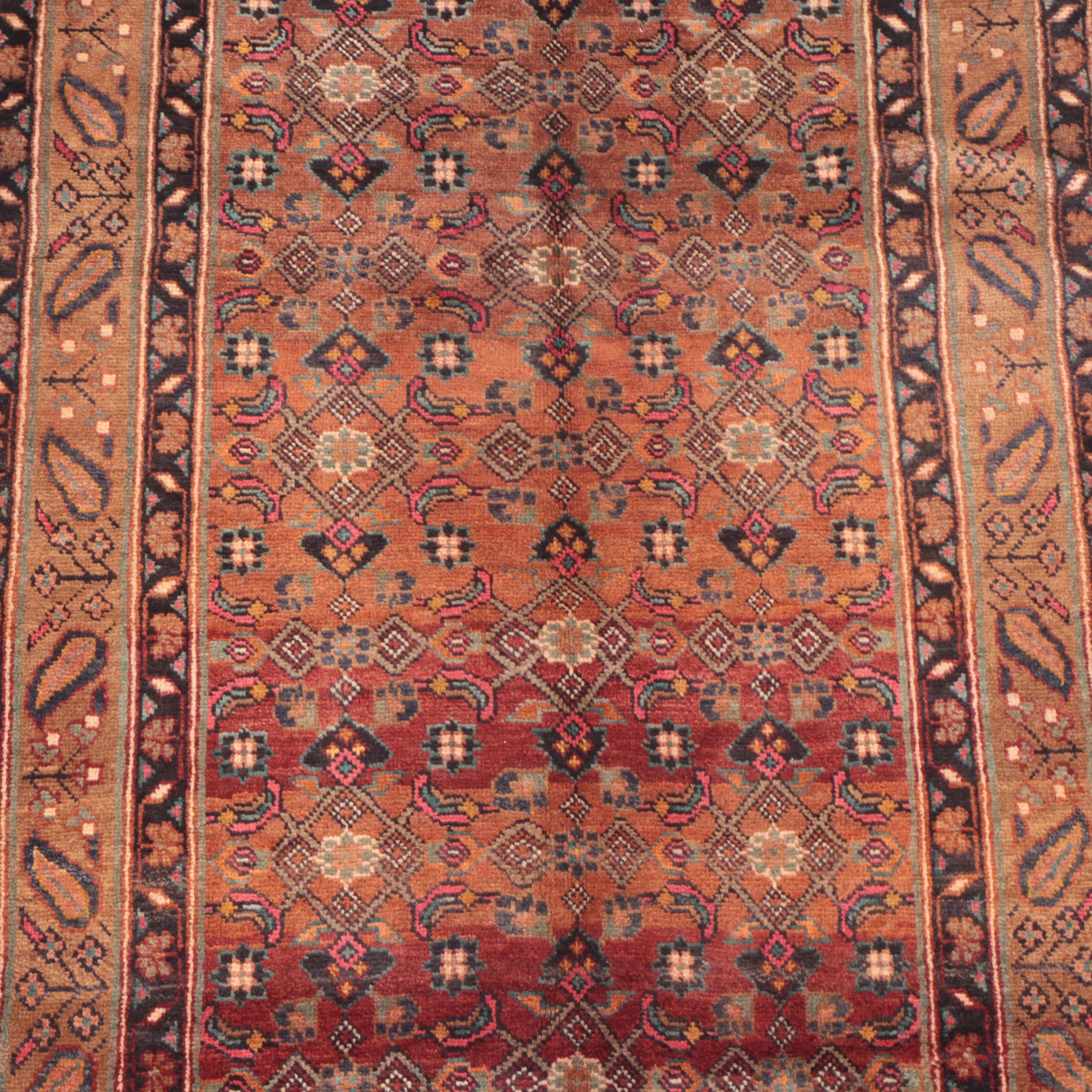 3'9 x 14'3 Hand-Knotted Persian Veramin Long Rug