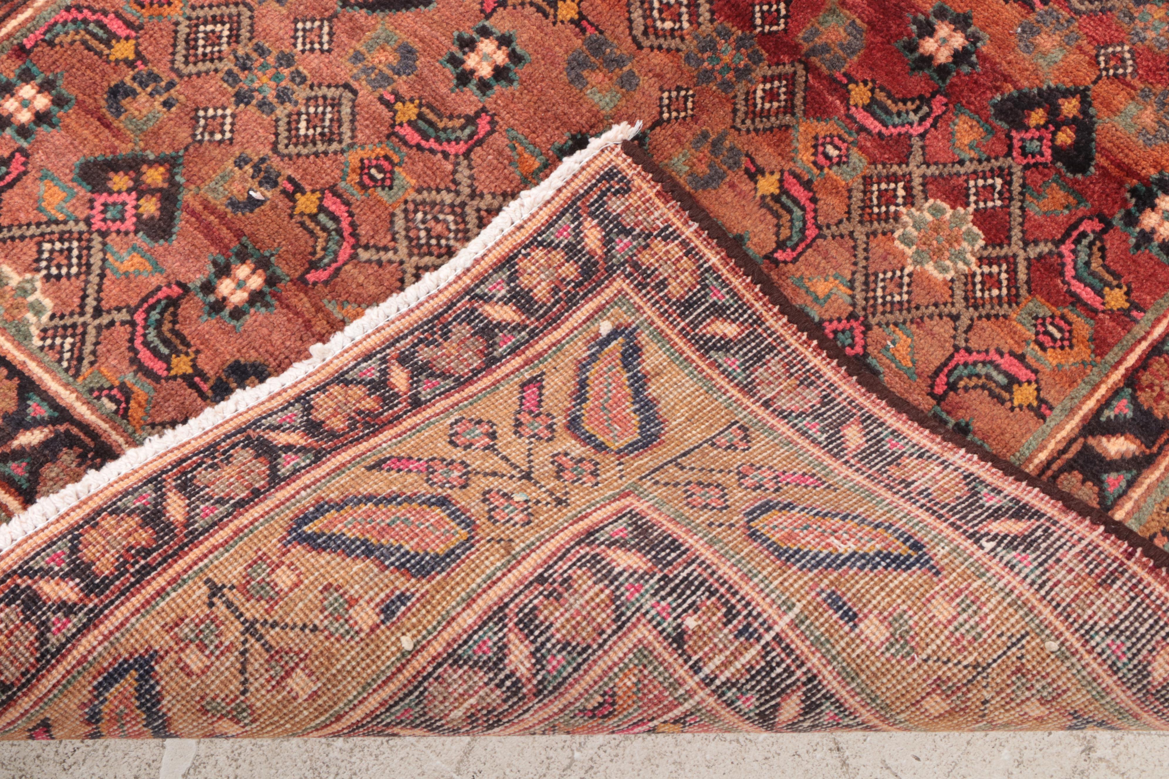 3'9 x 14'3 Hand-Knotted Persian Veramin Long Rug