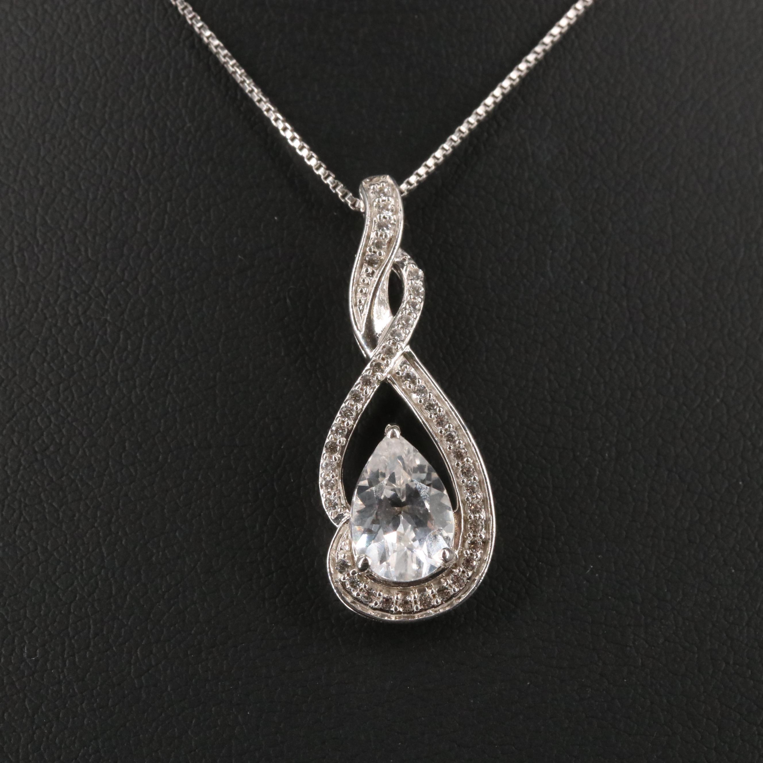 Sterling Silver Sapphire Necklace