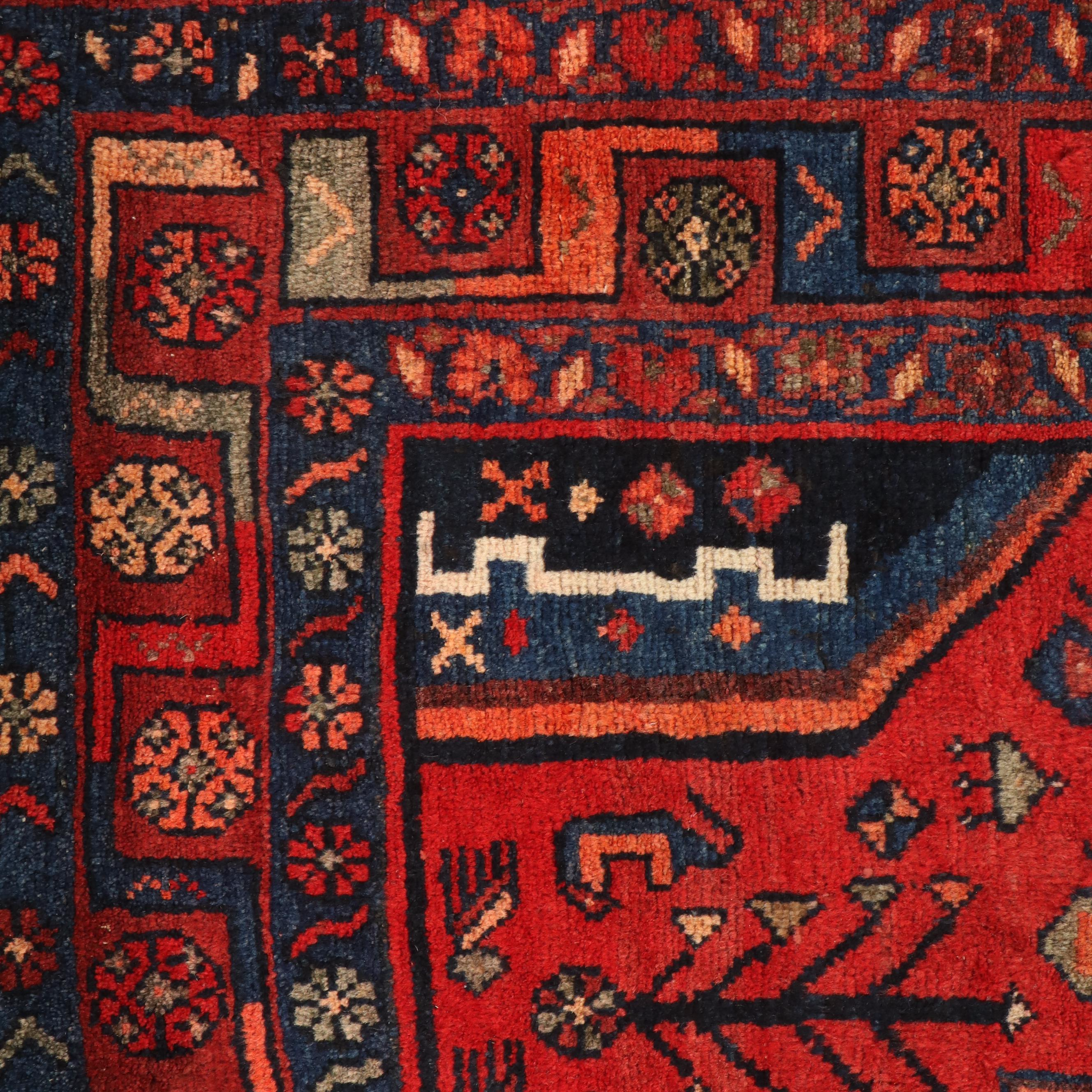 4'1 x 6'9 Hand-Knotted Signed Persian Kolyai Area Rug