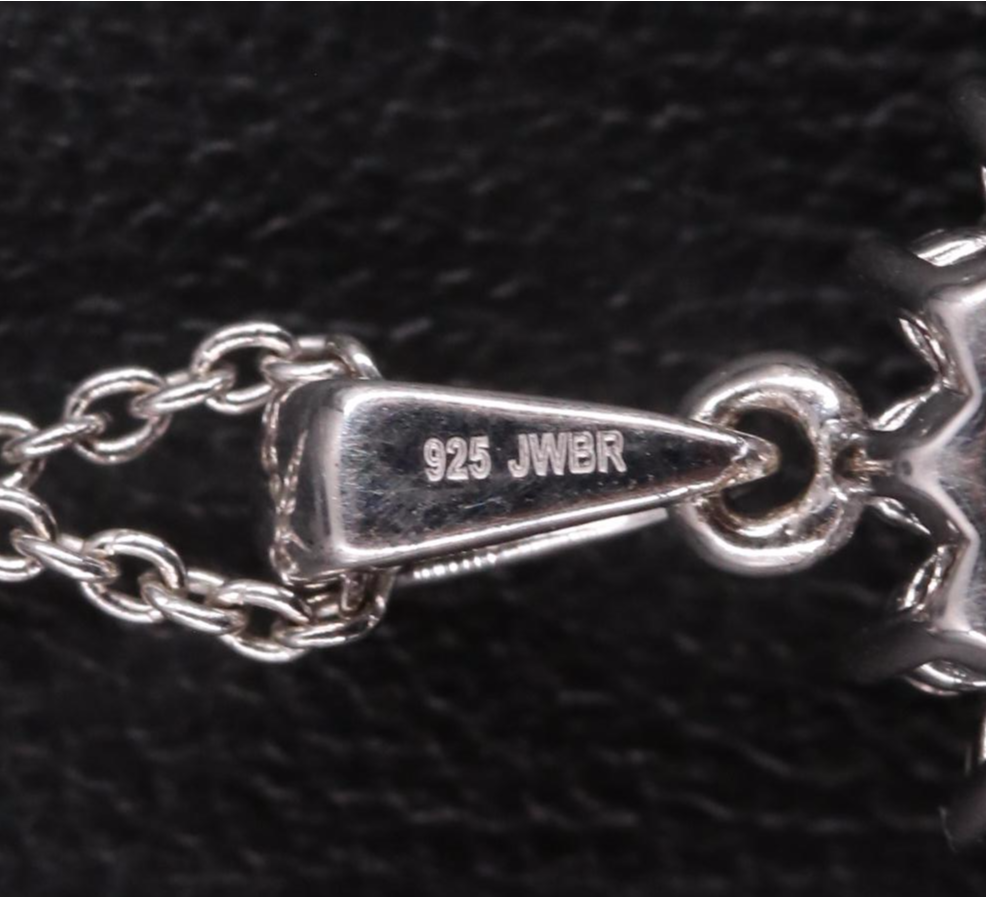 Sterling Silver Topaz and Sapphire Necklace