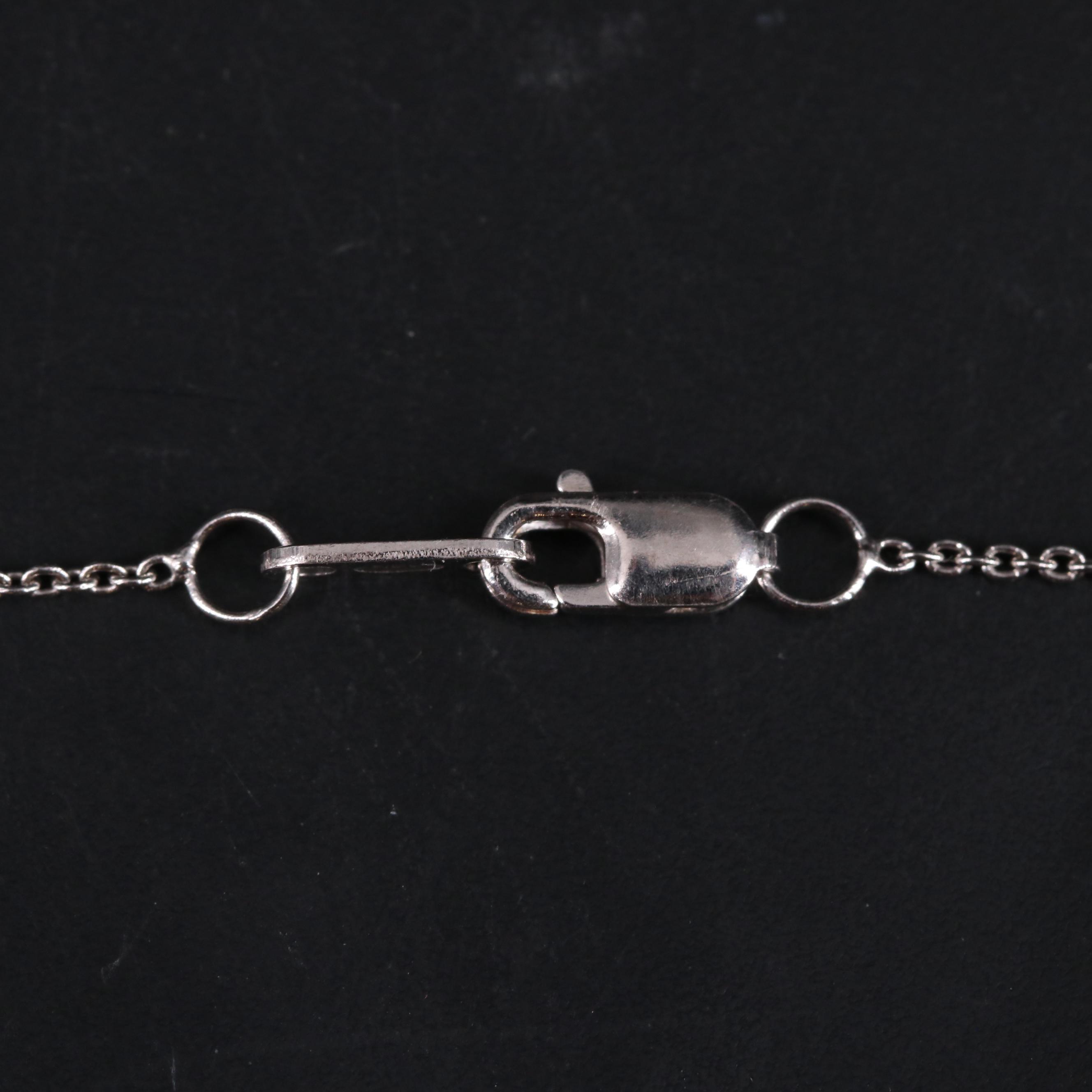 Sterling Silver Topaz and Sapphire Necklace